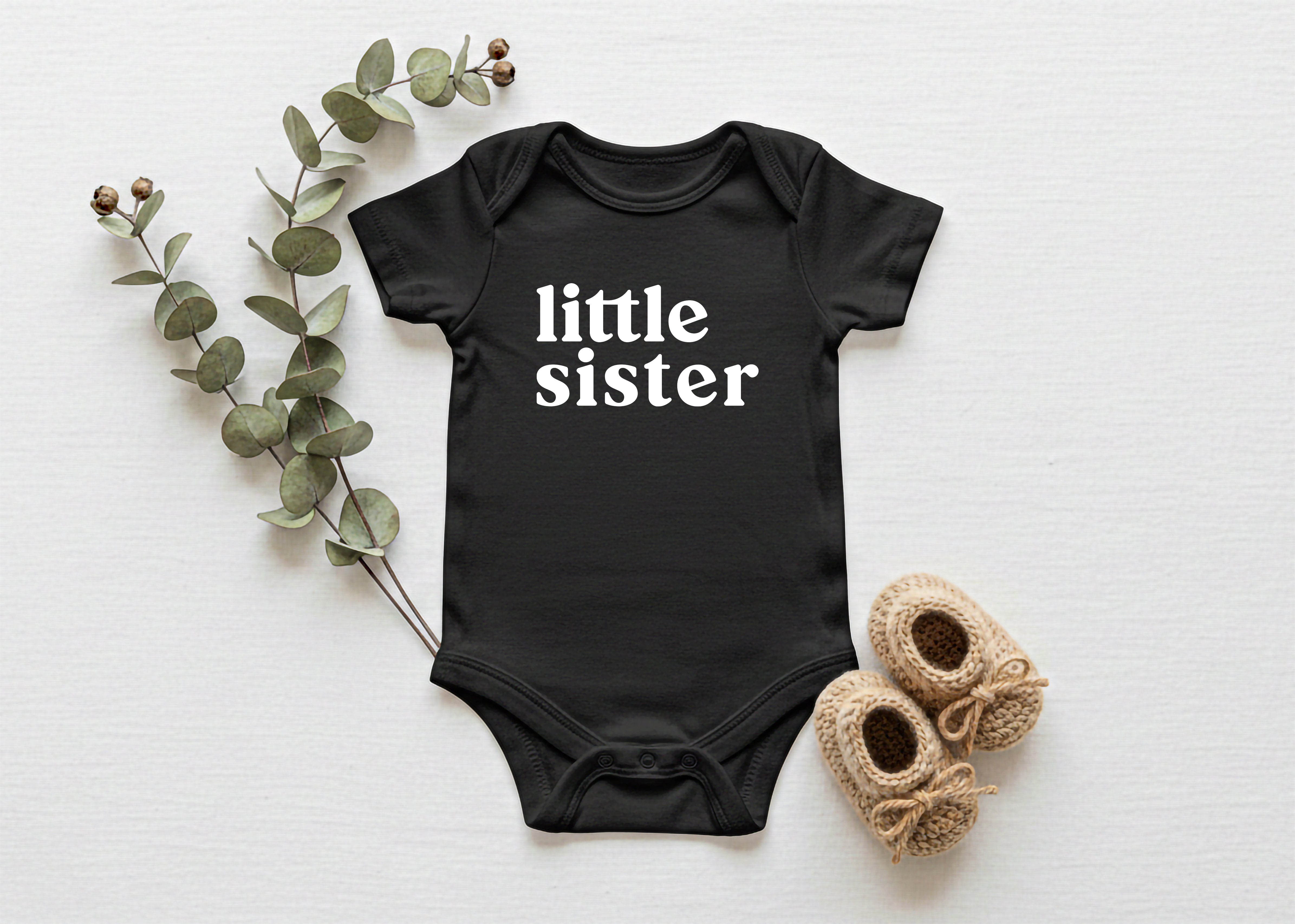 Little Sister baby Onesie Bodysuit - Pregnancy Announcement, Little Sister