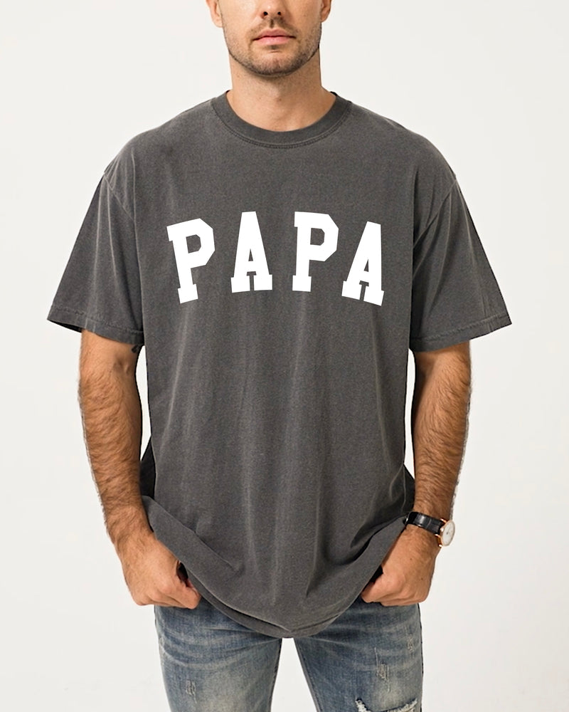 Papa Grandpa Comfort Colors 100% Cotton T Shirt Father's day (Condensed)
