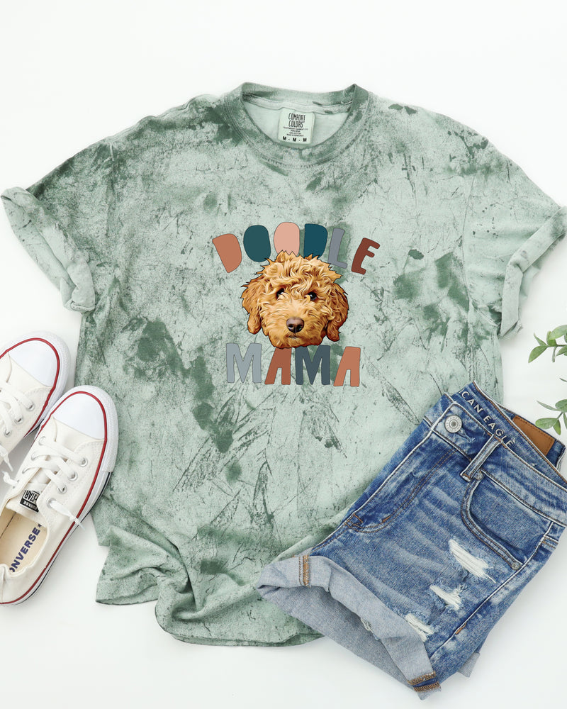 Golden Doodle Dog Mom Comfort Colors T Shirt (Color)