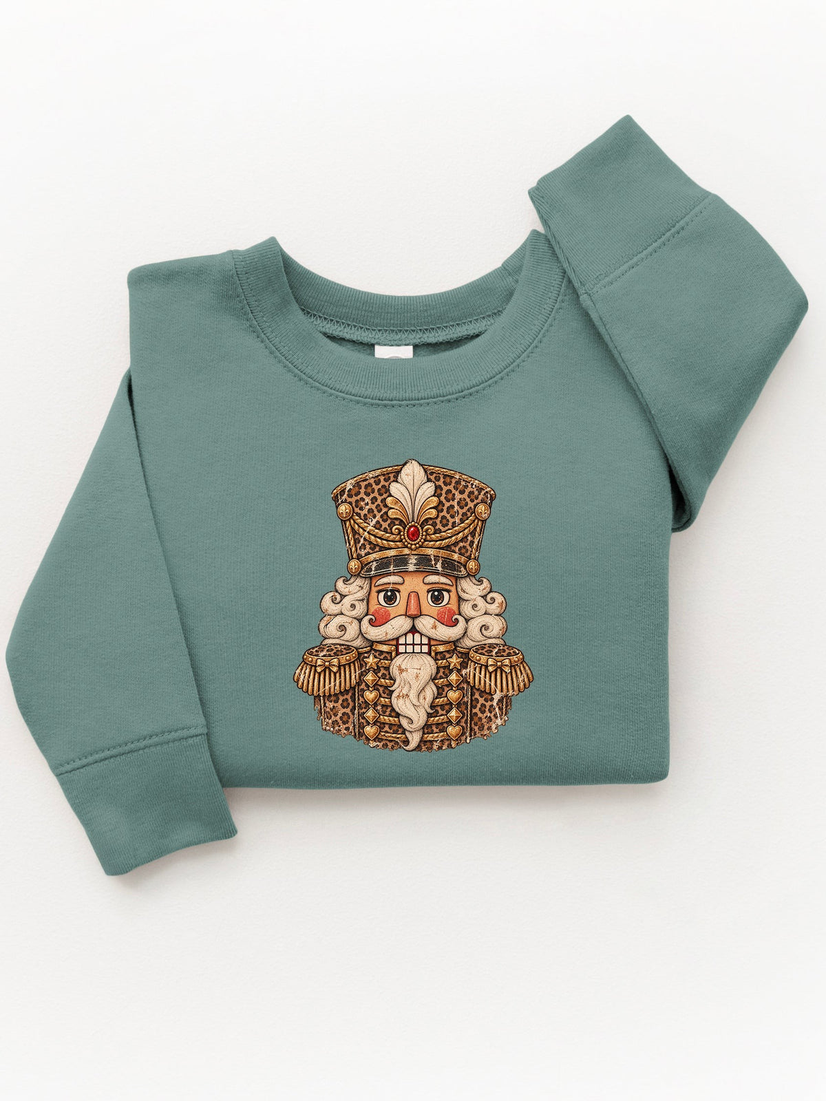 Leopard Nutcracker Toddler Kids Christmas Sweatshirt