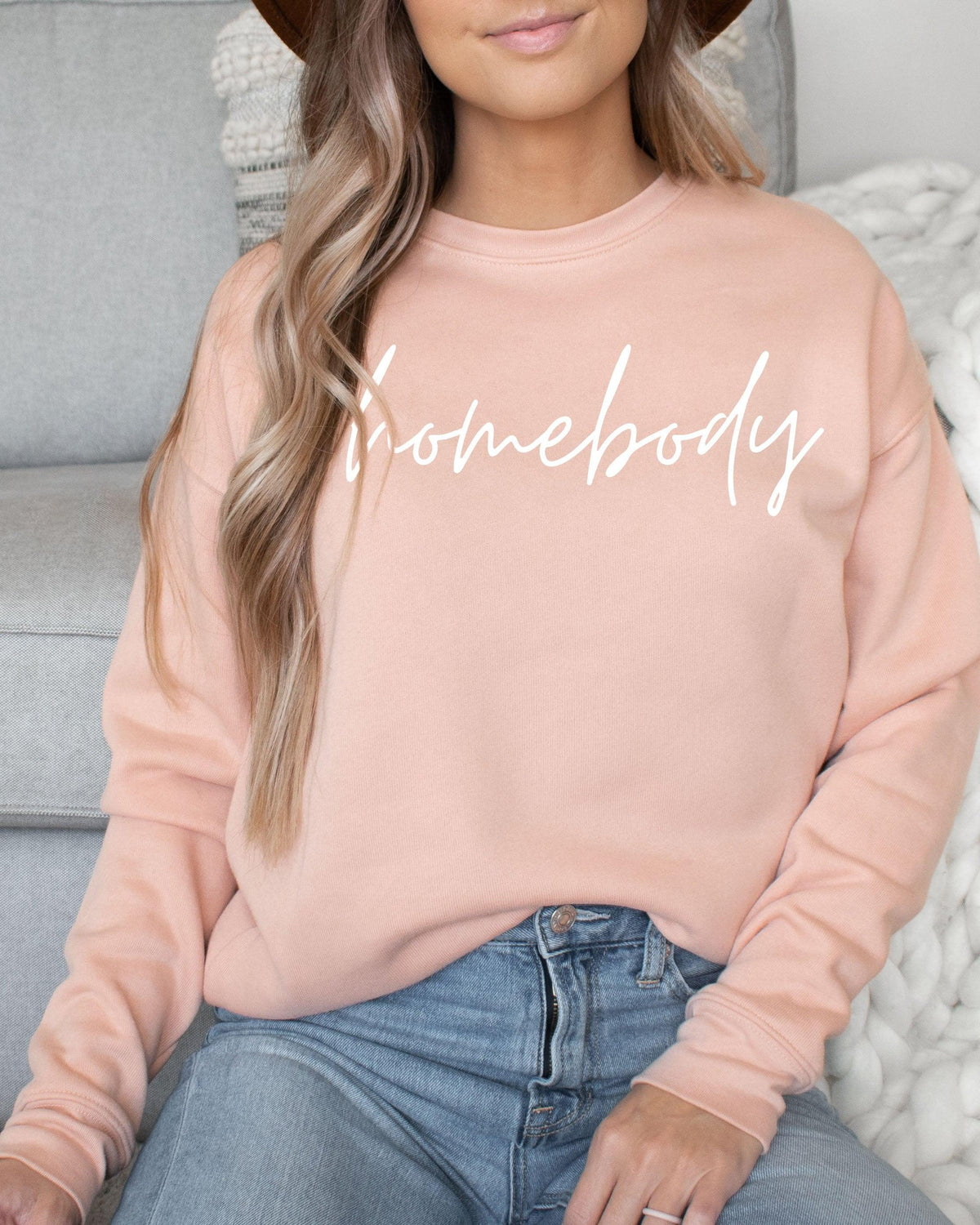 homebody Drop Shoulder Sponge Fleece Crewneck Sweatshirt