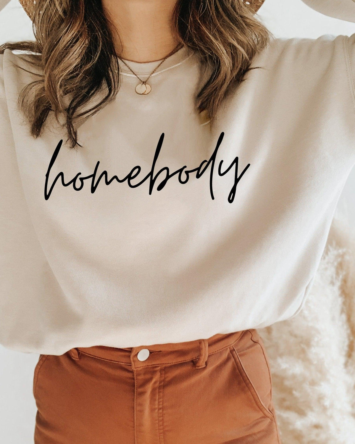 homebody Drop Shoulder Sponge Fleece Crewneck Sweatshirt