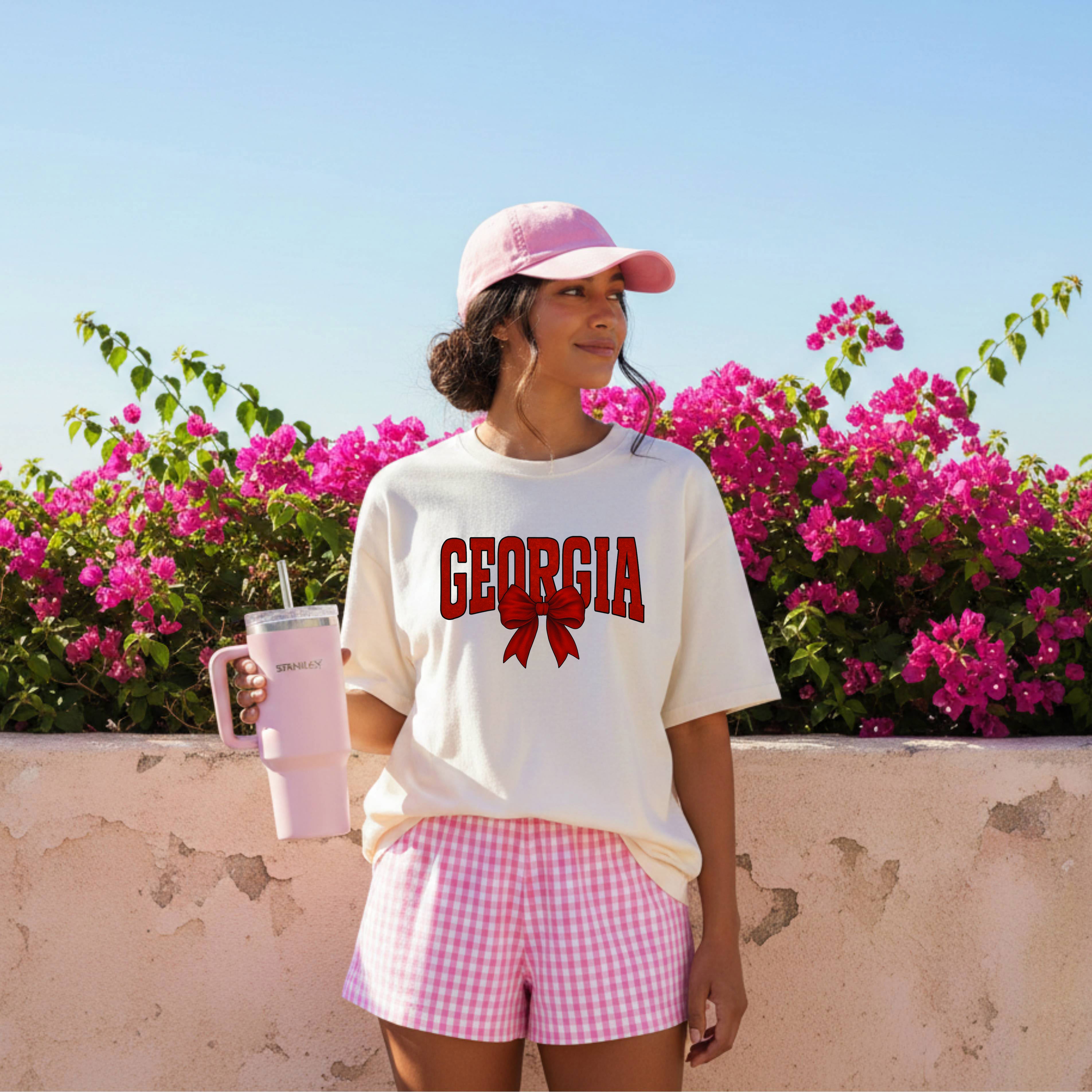 Georgia State City College Comfort Colors T Shirt Vacation Beach Lake Summer