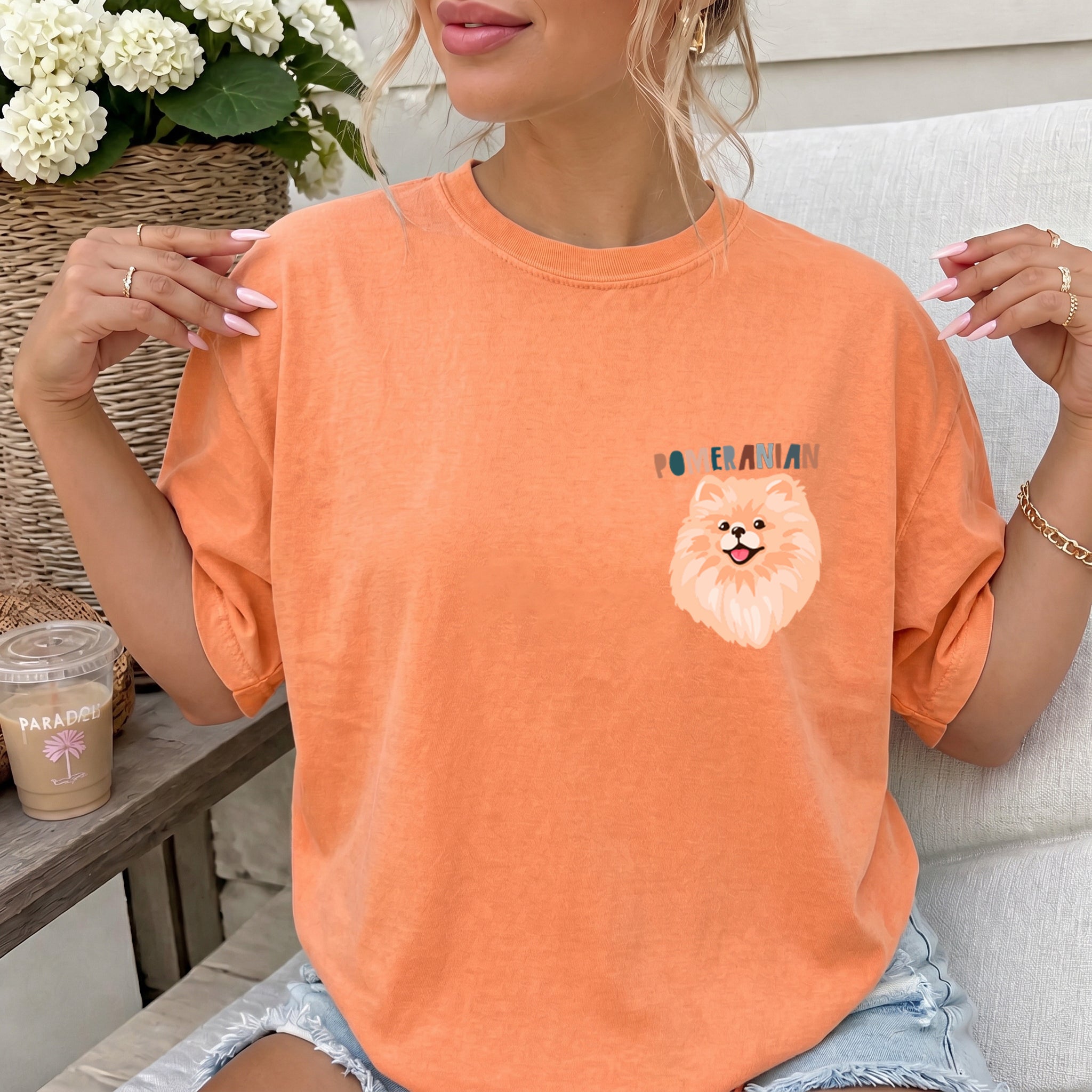 Pomeranian Dog Comfort Colors T Shirt
