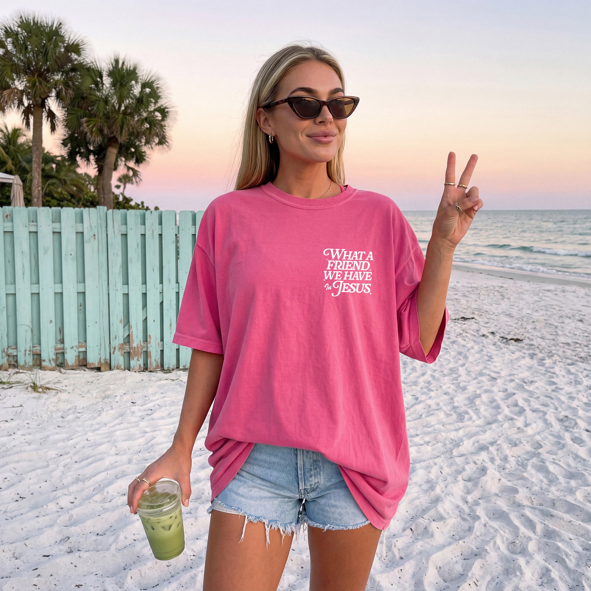 What a friend we have in Jesus Comfort Colors T Shirt Religious Jesus Bible