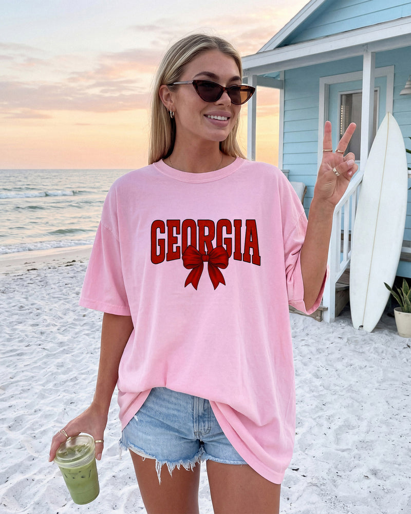 Georgia State City College Comfort Colors T Shirt Vacation Beach Lake Summer