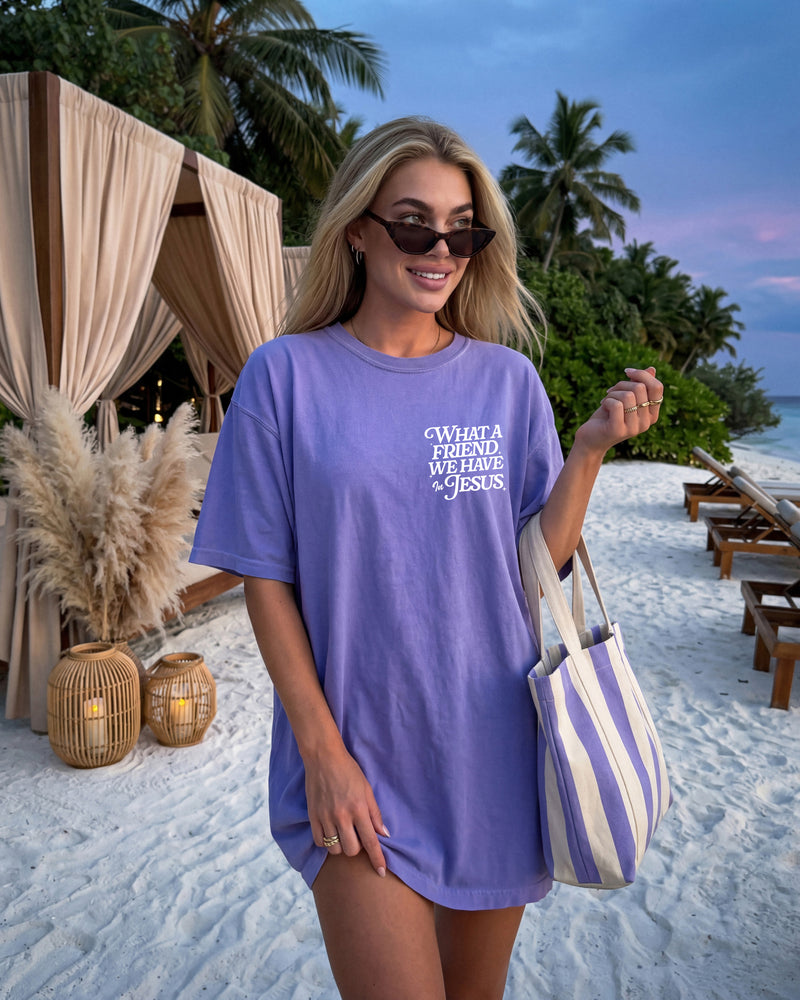 What a friend we have in Jesus Comfort Colors T Shirt Religious Jesus Bible