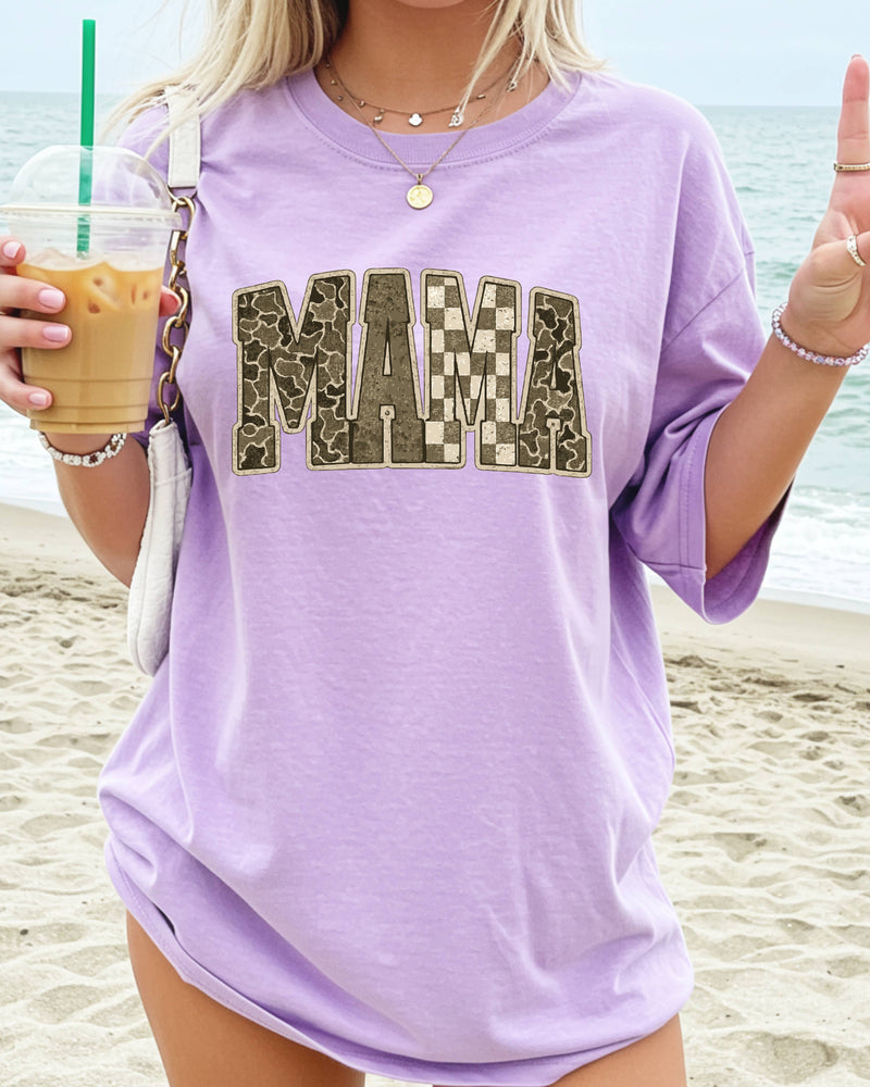 Mama Comfort Colors T Shirt (Military)