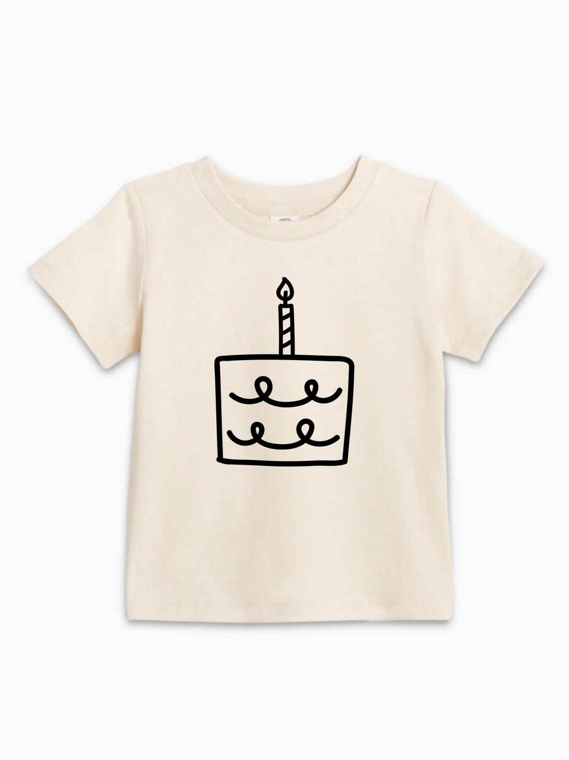 One Birthday Cake 1st Birthday Organic Cotton Kids Tee