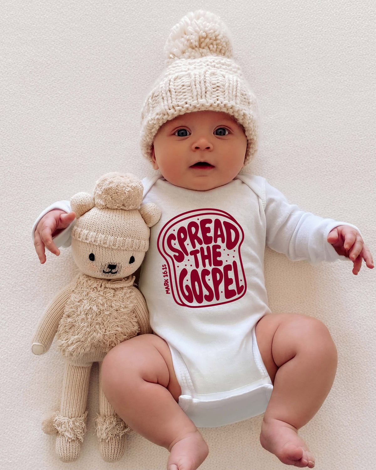 Spread The Gospel Christian Baby Bodysuit, Faith Toddler Youth Tee