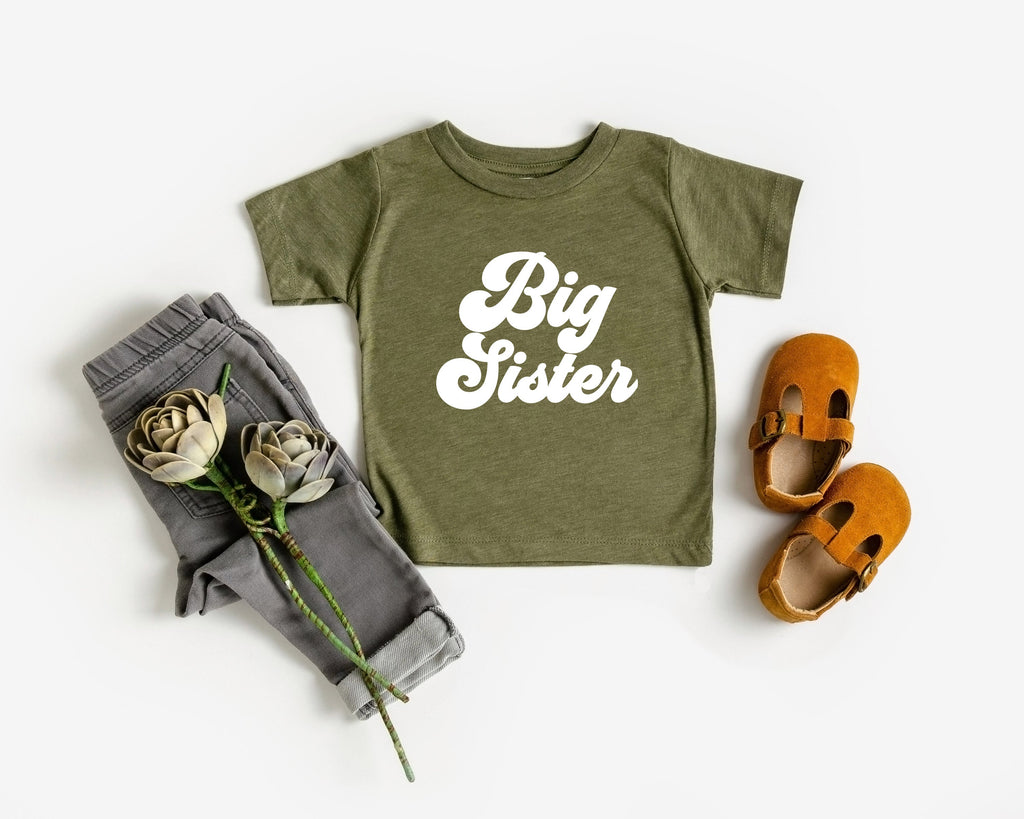Big sister Toddler and Youth T-Shirt (Groovy)