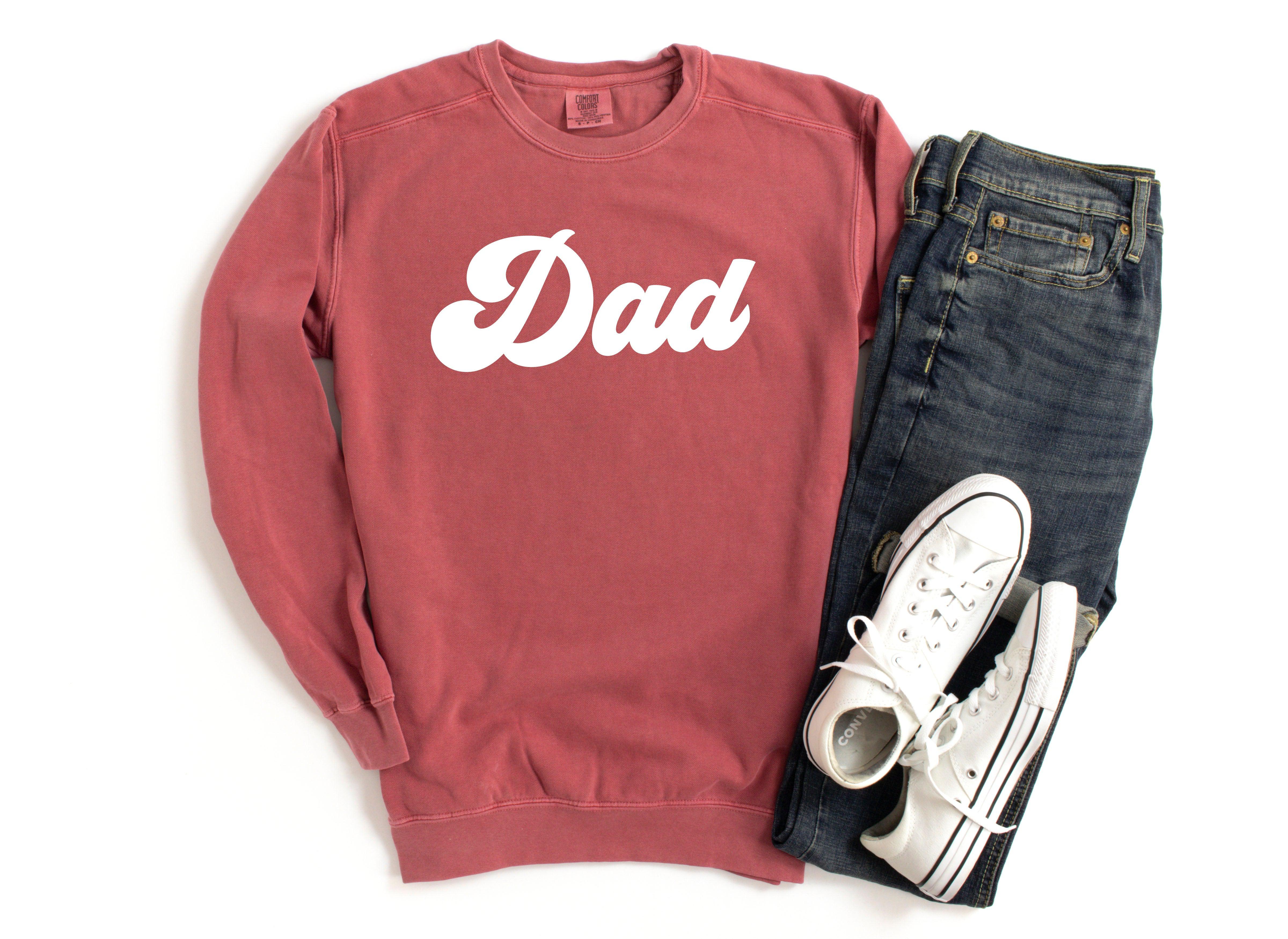 Dad Garment Dyed Comfort Colors Sweatshirt (Groovy)