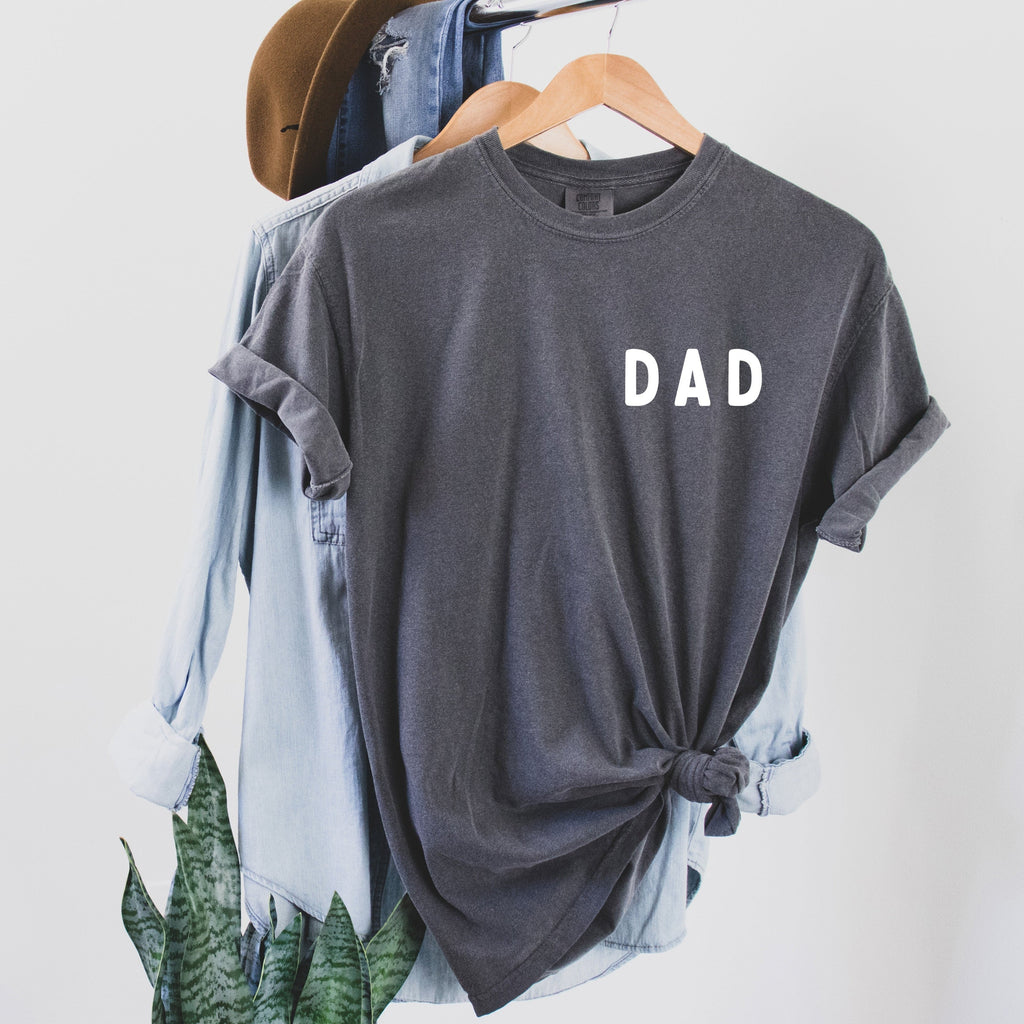 Dad Pocket Comfort Colors T Shirt (Rounded font corner)