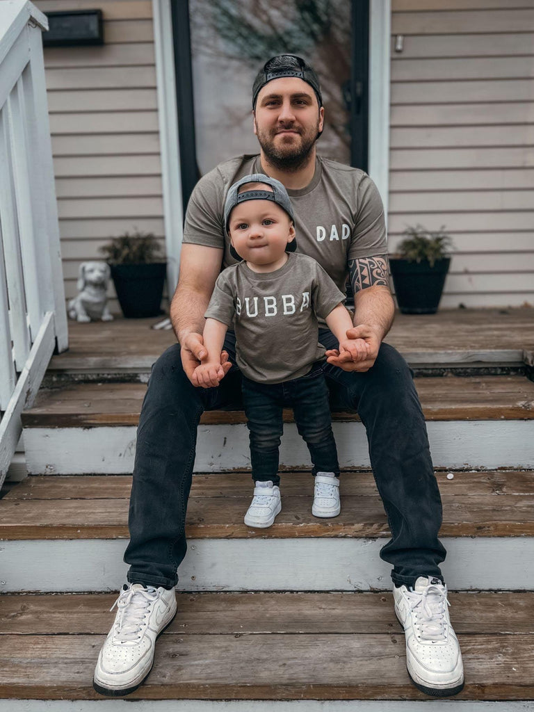 Dad T Shirt | Daddy T shirt, Mother's day matching shirts (Rounded font left corner)