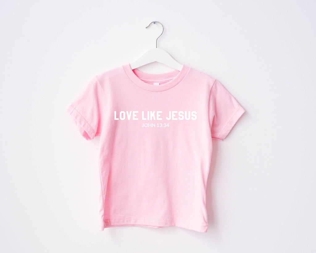 Love Like Jesus Christian Bible Baby and Toddler and Youth T shirt | Thanksgiving