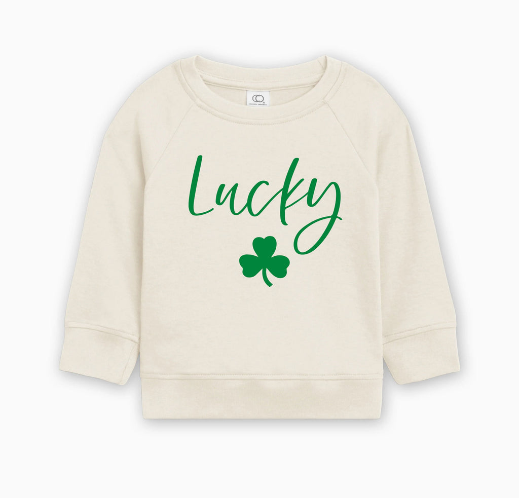 Lucky Clover St. Patricks Organic Cotton Pullover
