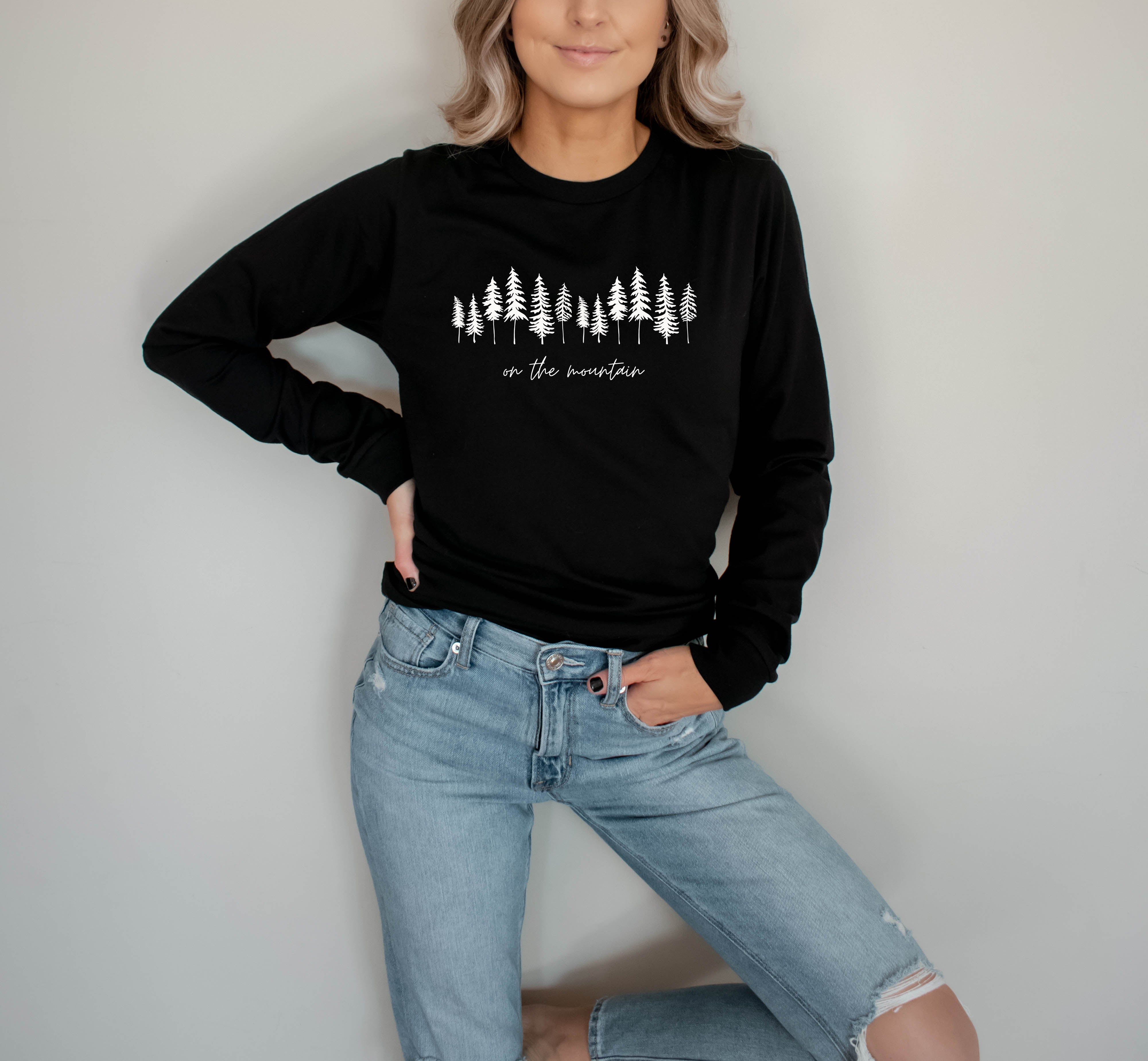 On the Mountain Camping Long Sleeve T shirt