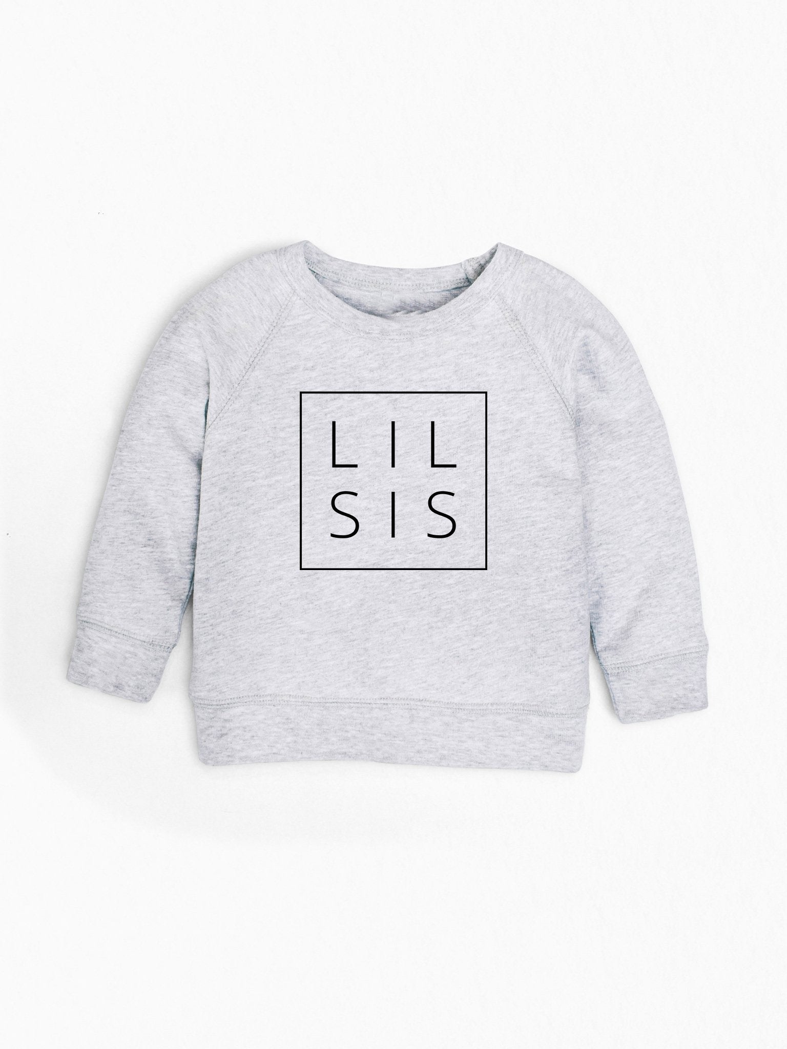 Organic Cotton Lil Sis Toddler French Terry Sweatshirt