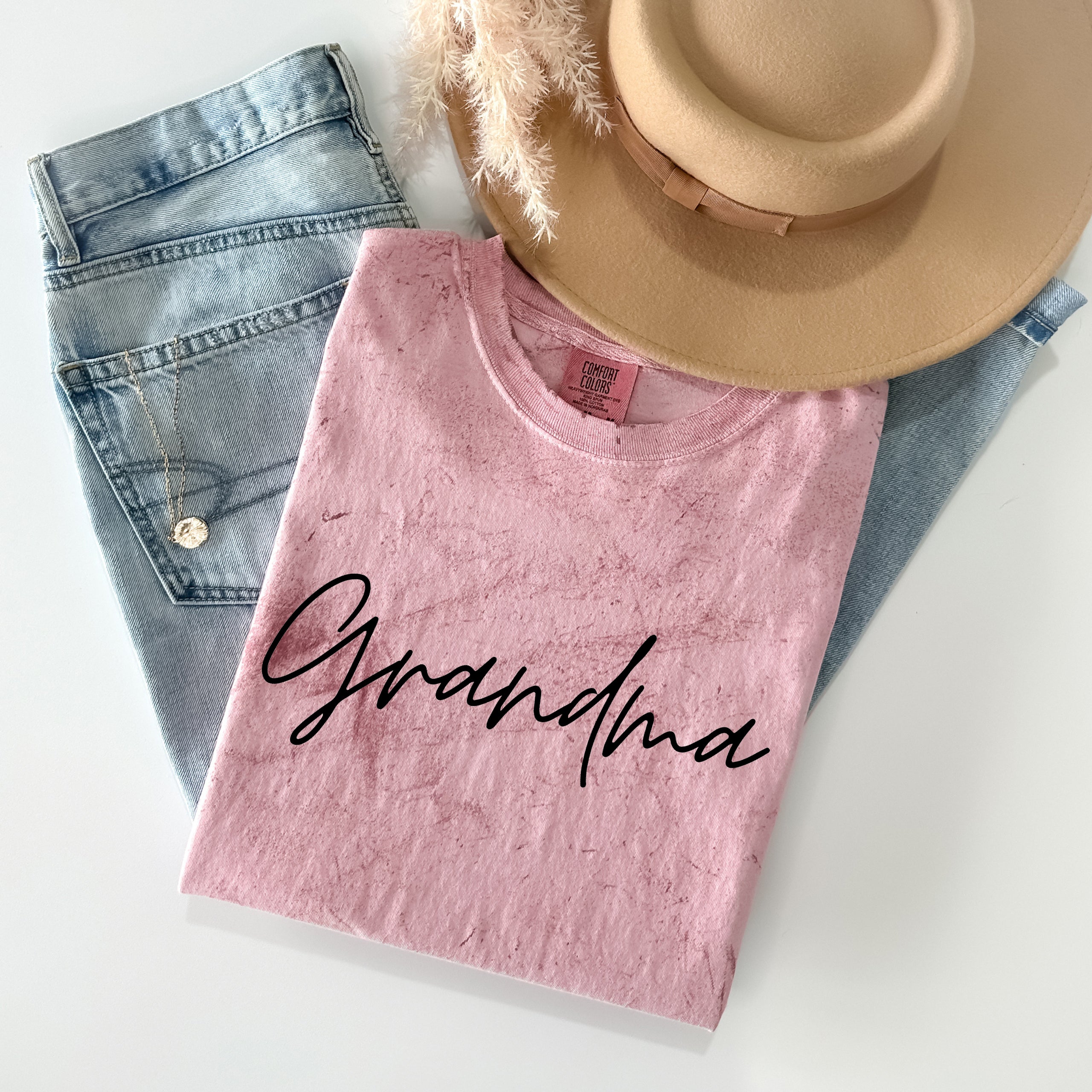 Grandma Comfort Colors Garment Dyed T Shirt (cursive)