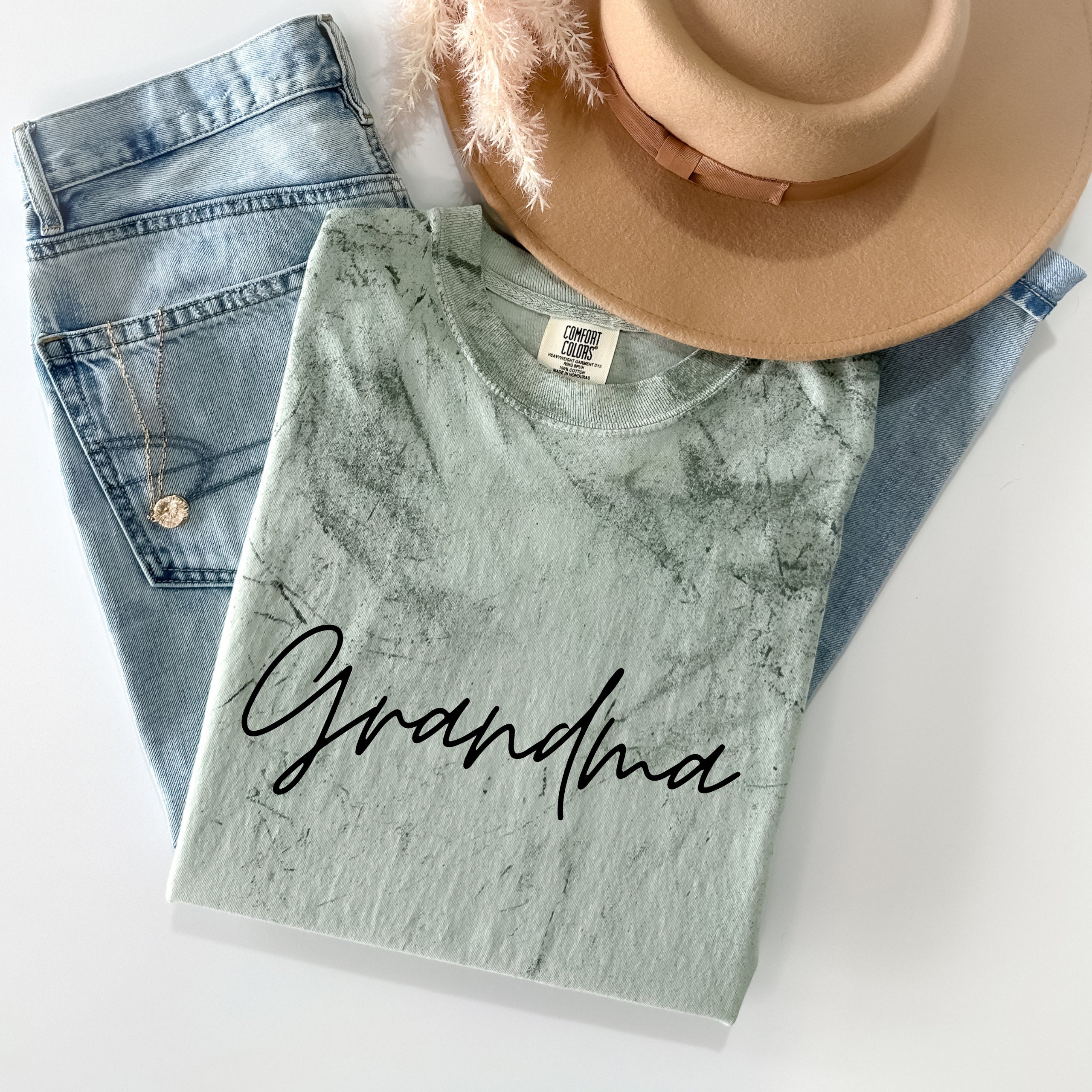 Grandma Comfort Colors Garment Dyed T Shirt (cursive)