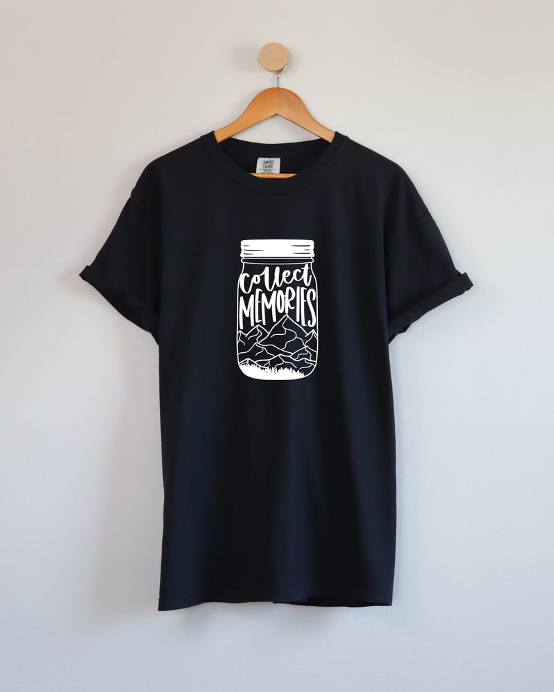 Collect Memories Beach Nature Comfort Colors T Shirt Vacation Lake Summer