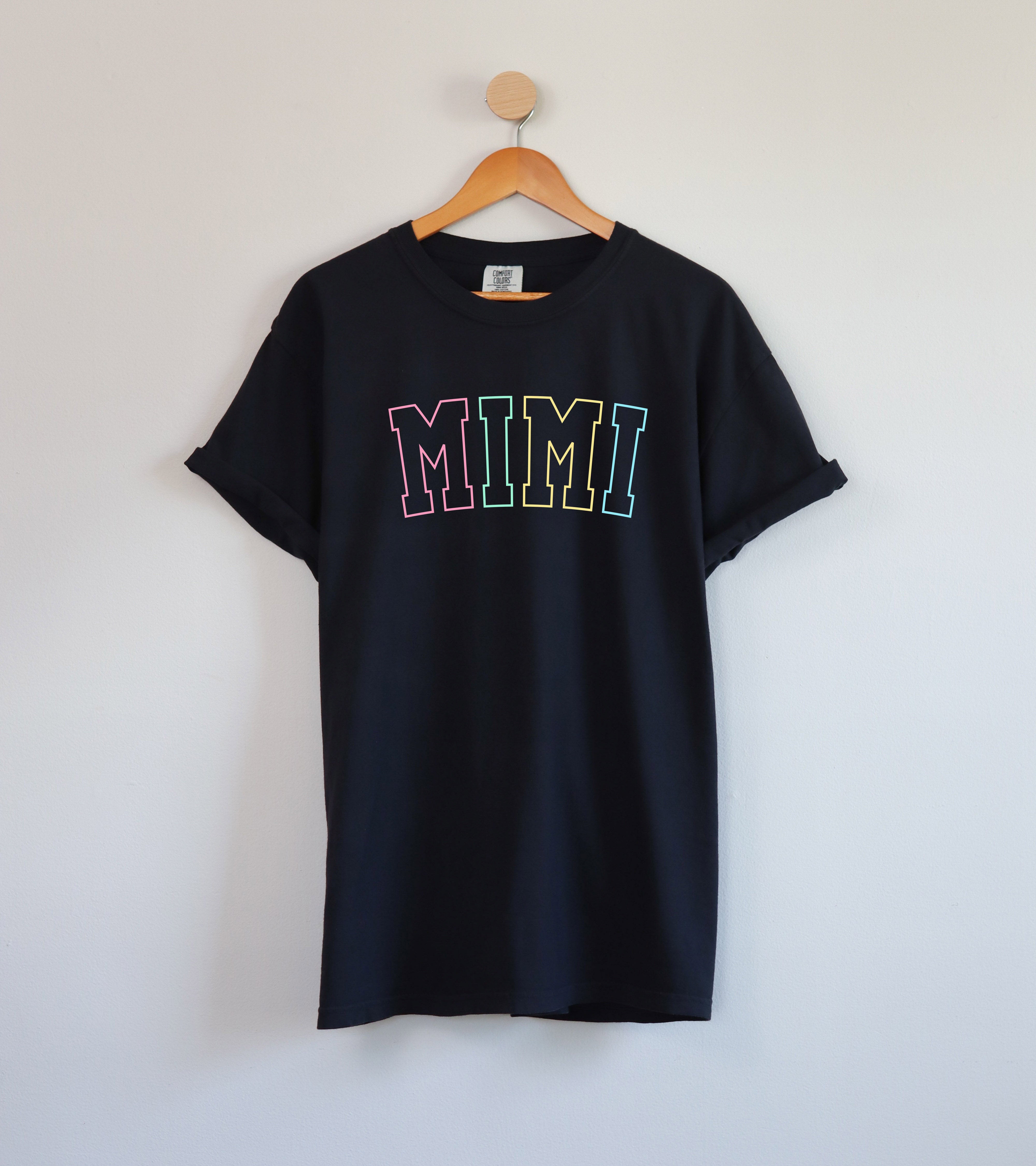 Mimi Grandma Comfort Colors Garment Dyed T Shirt (Outlined color)