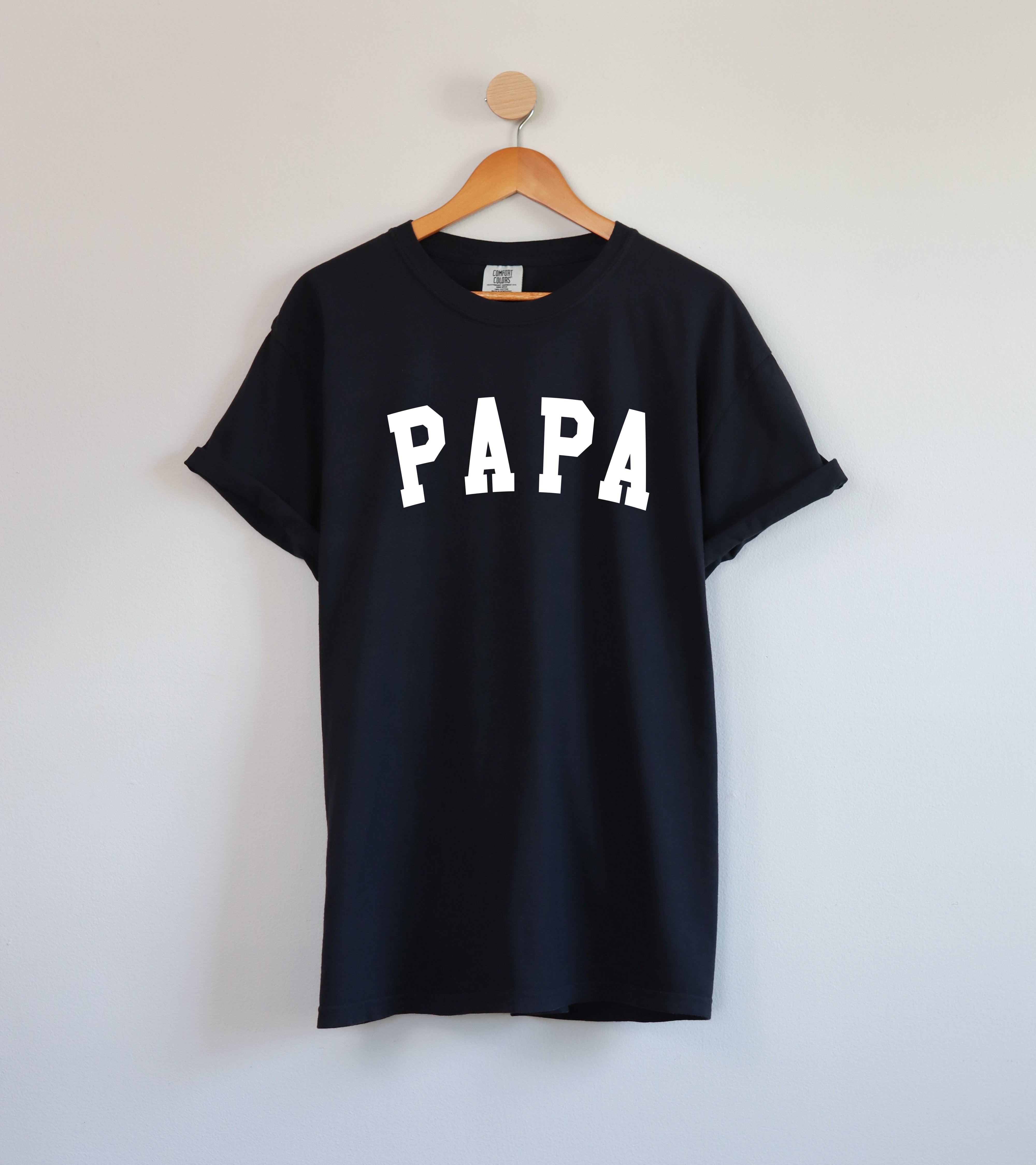 Papa Grandpa Comfort Colors 100% Cotton T Shirt Father's day (Condensed)