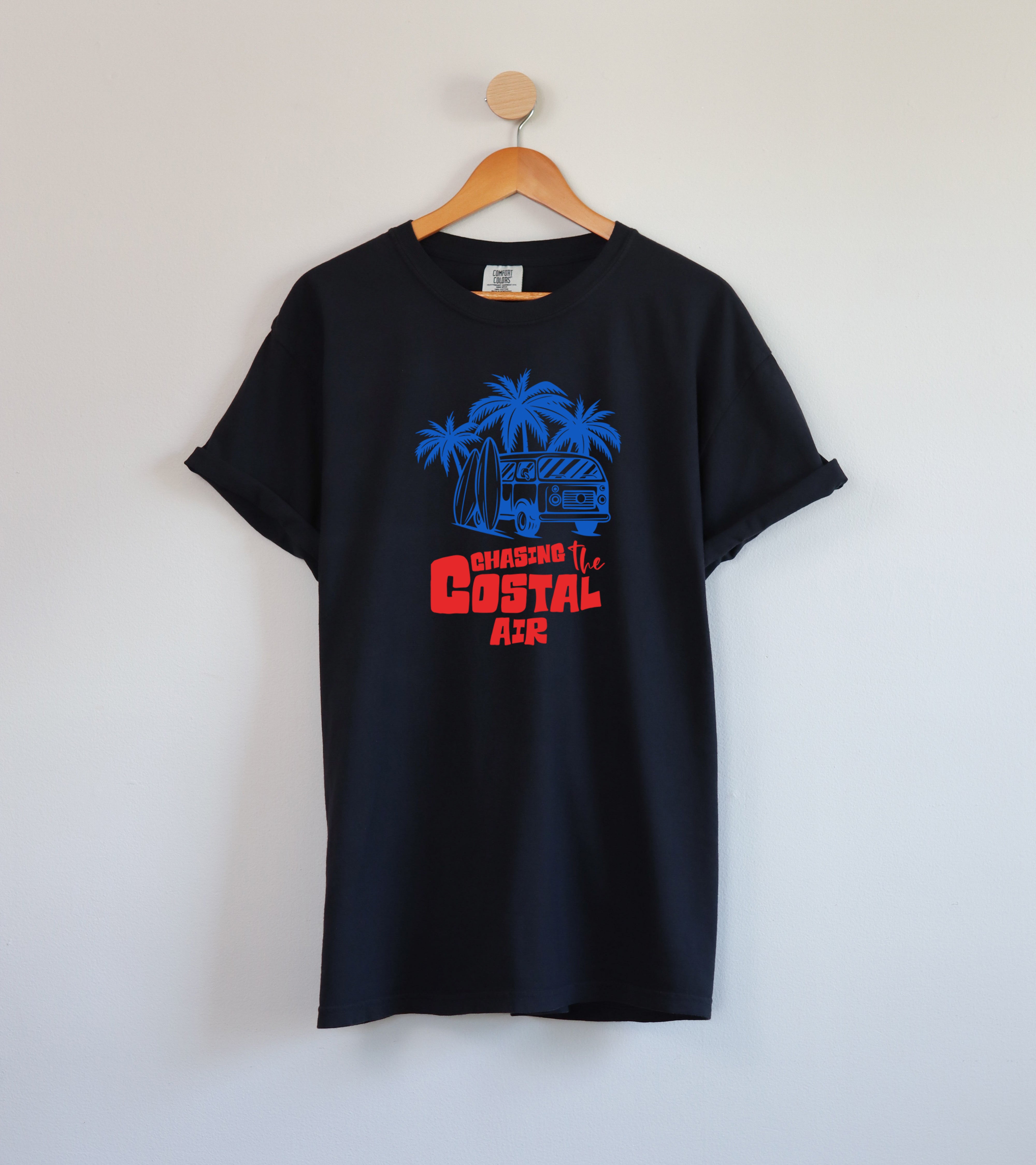 Chasing the ocean air Beach Nature Comfort Colors T Shirt Vacation Lake Summer