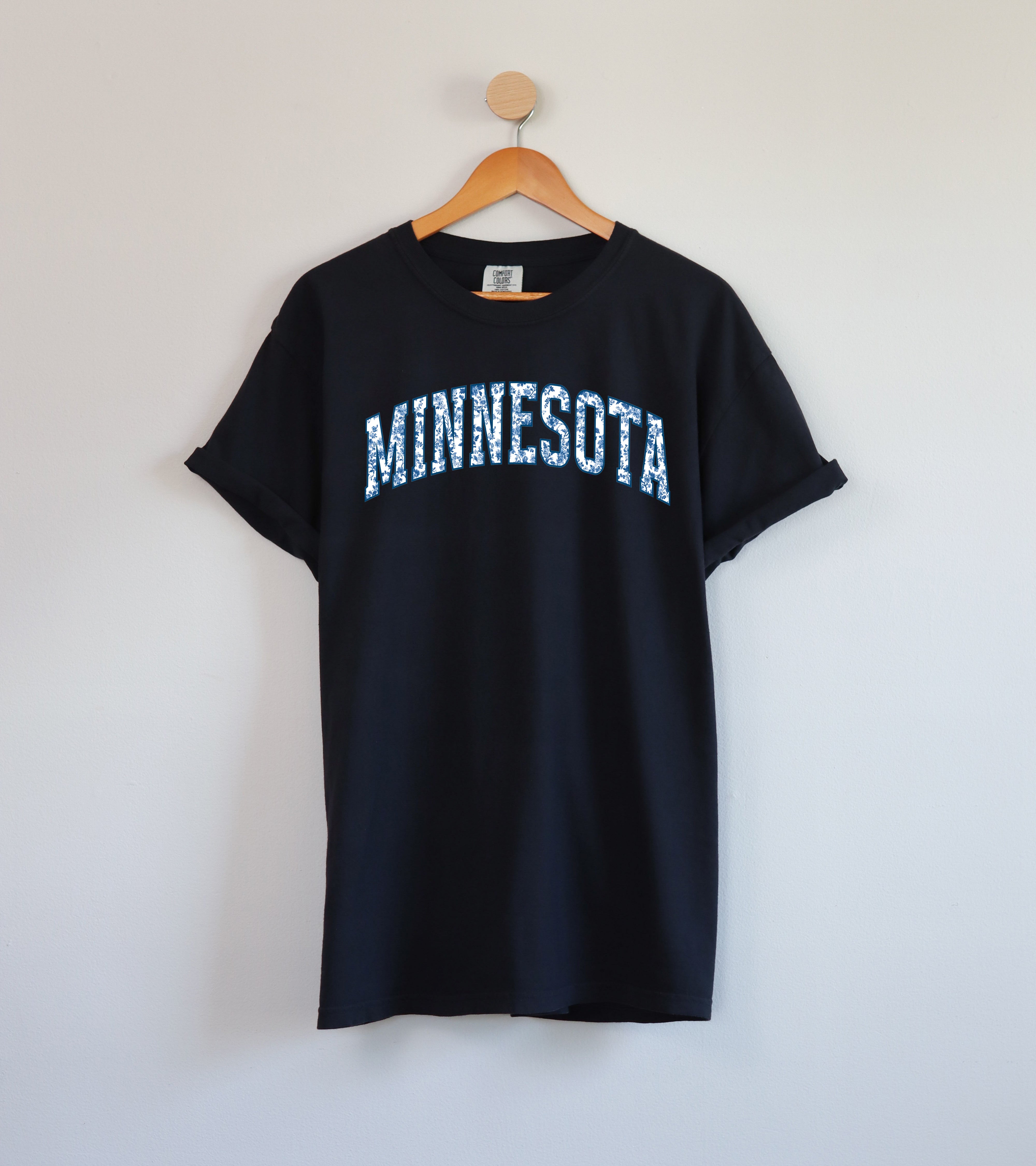 Minnesota State City College Comfort Colors T Shirt (Blue flower)