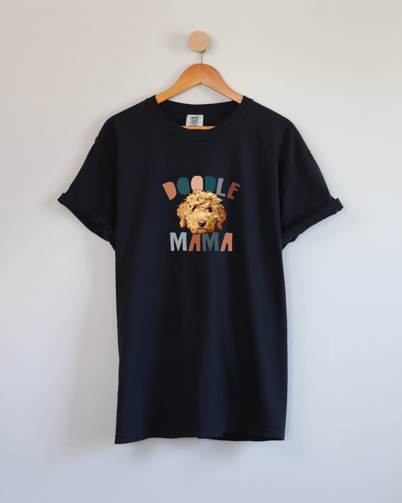 Golden Doodle Dog Mom Comfort Colors T Shirt (Color)