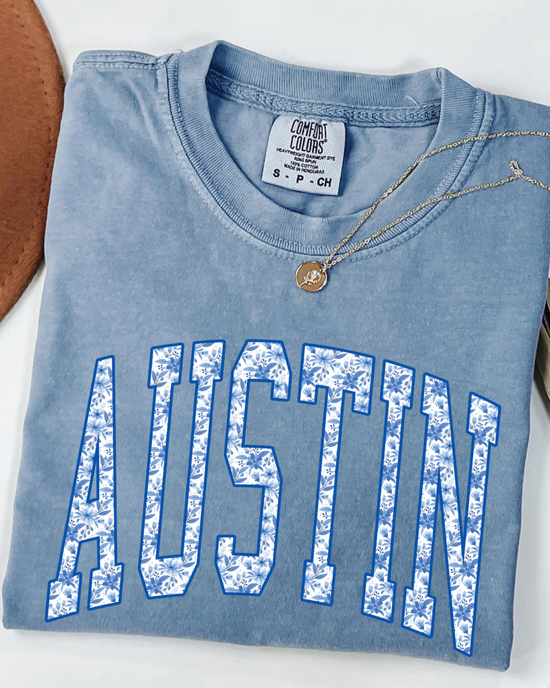 Austin Texas State City College Comfort Colors T Shirt