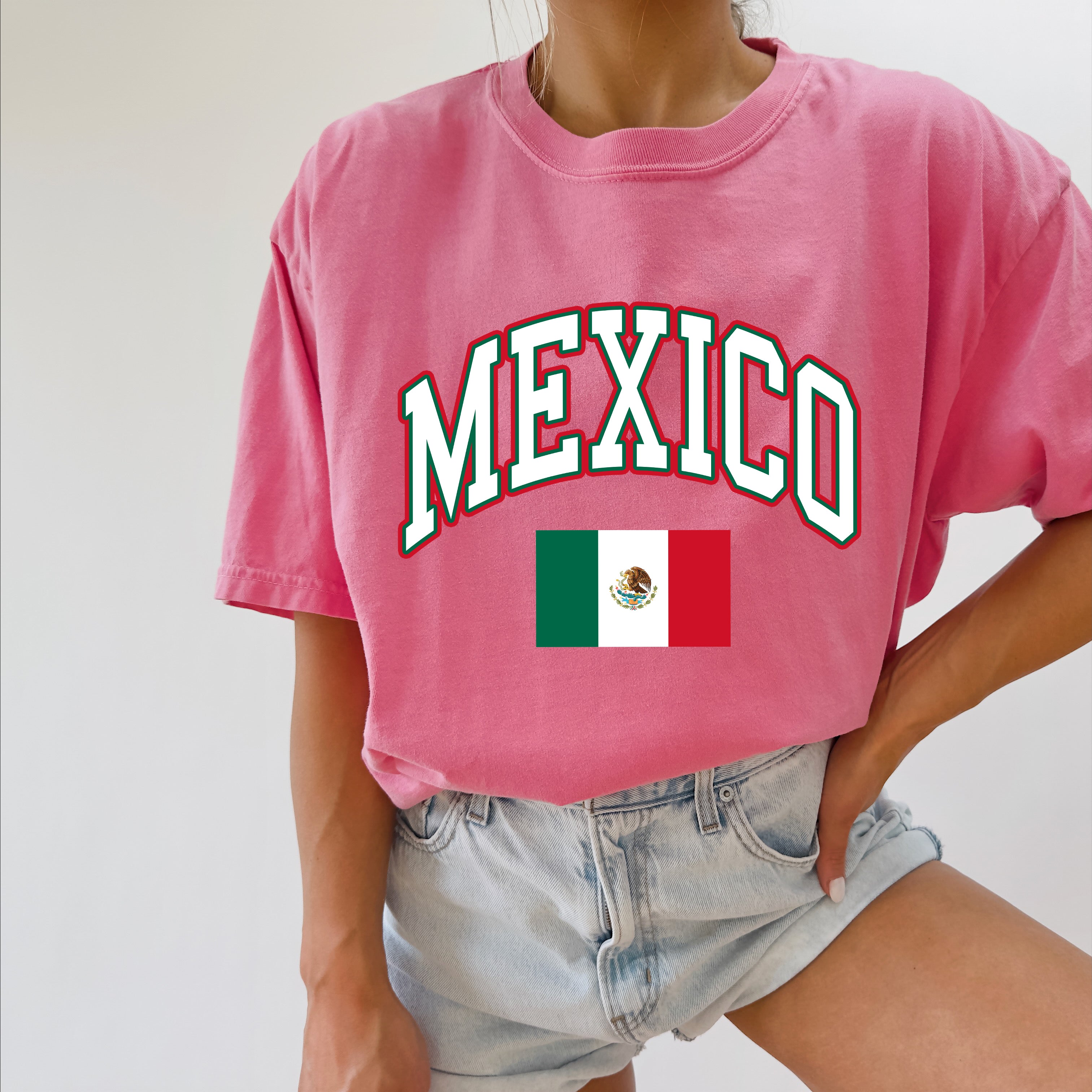 Mexico Flag Comfort Colors T Shirt
