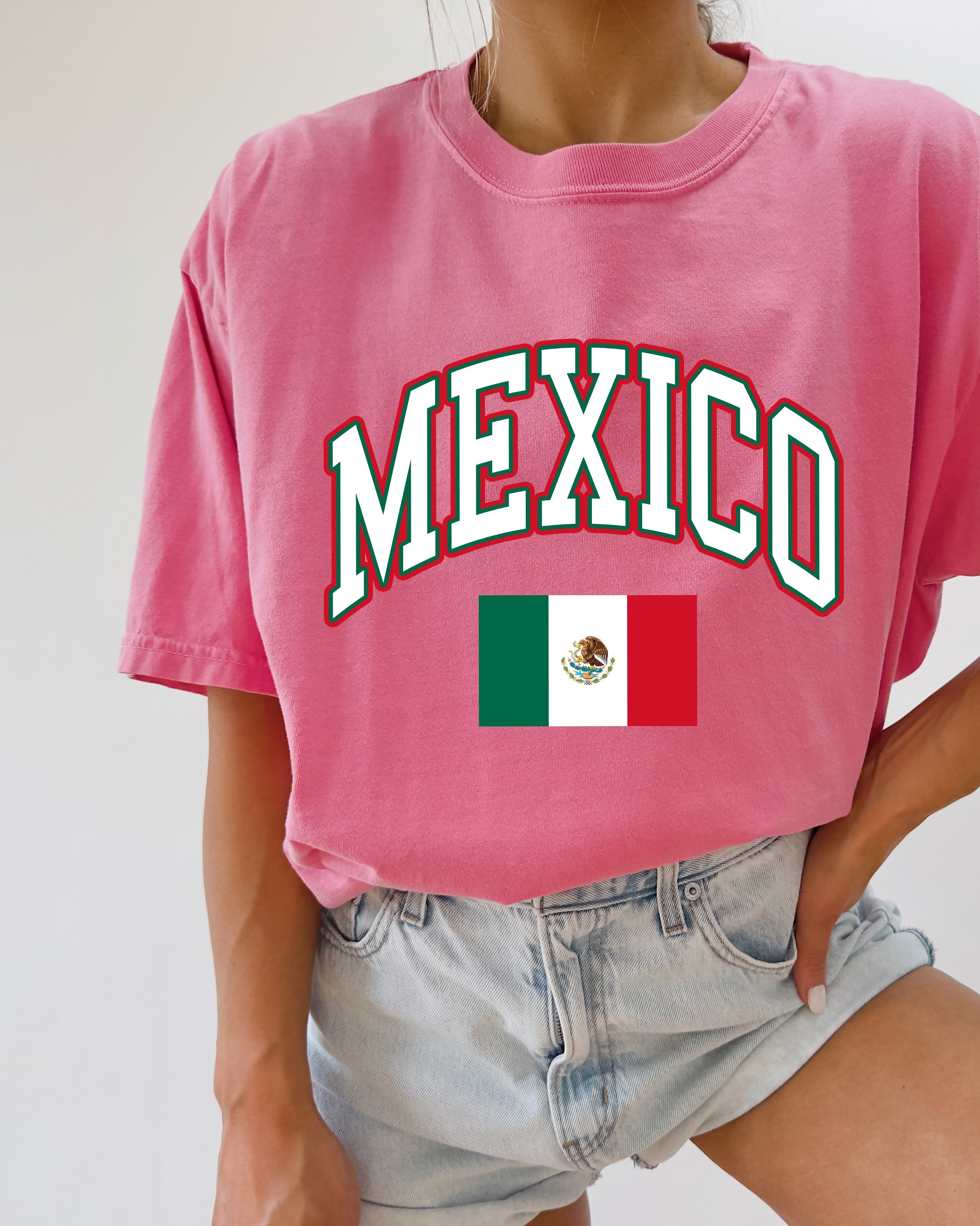 Mexico Flag Comfort Colors T Shirt