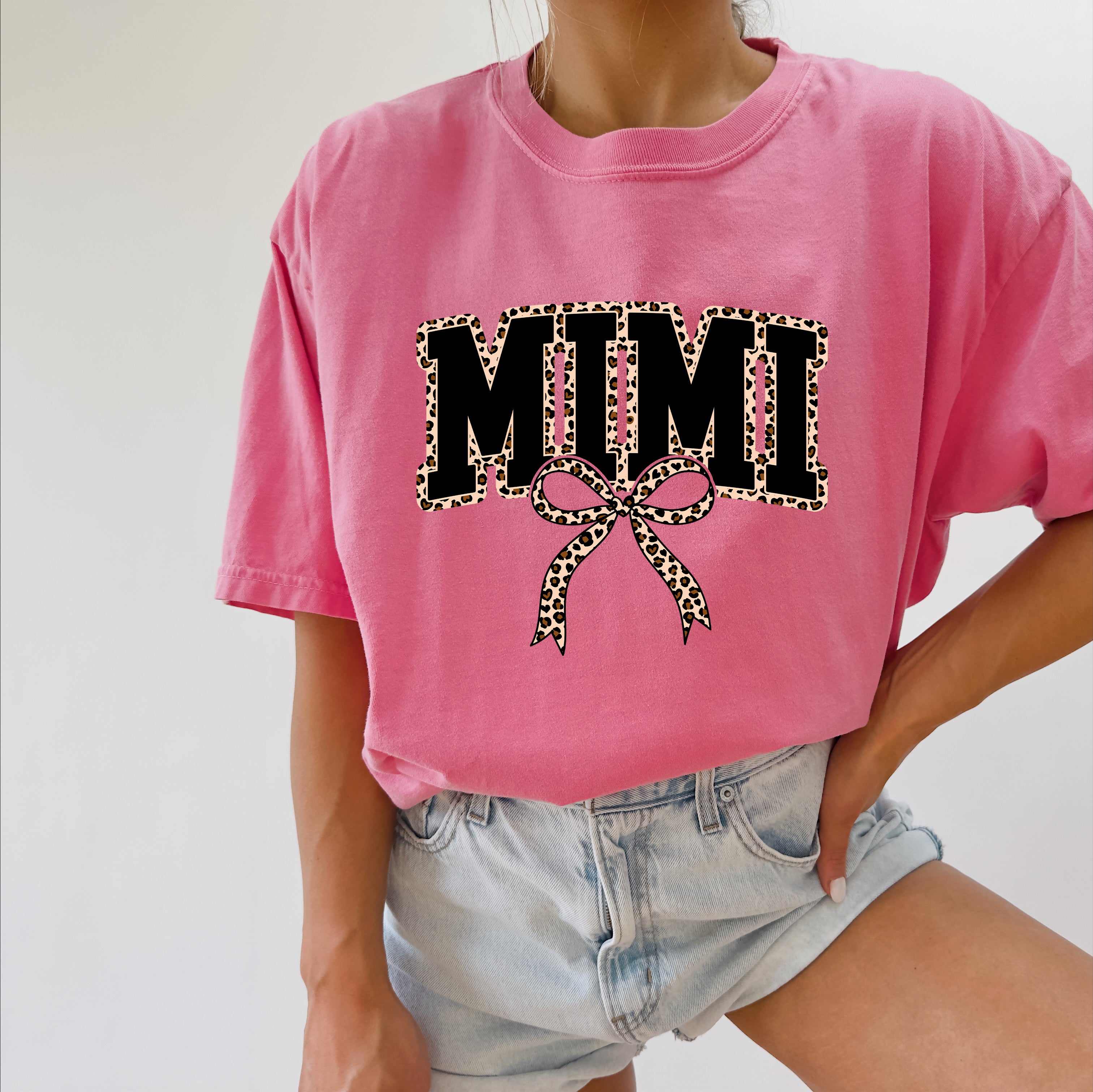 Mimi Leopard Grandma Comfort Colors Garment Dyed T Shirt
