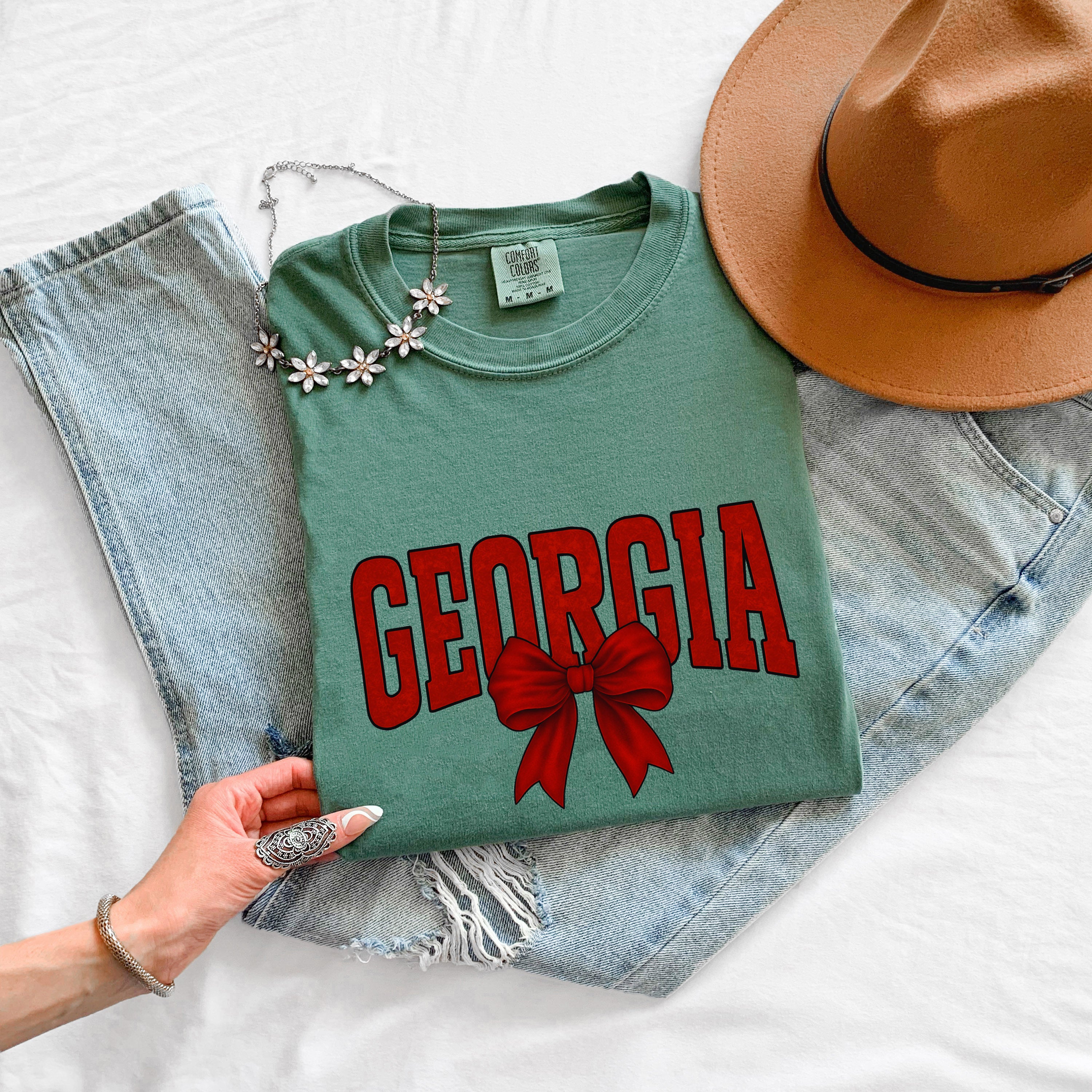 Georgia State City College Comfort Colors T Shirt Vacation Beach Lake Summer