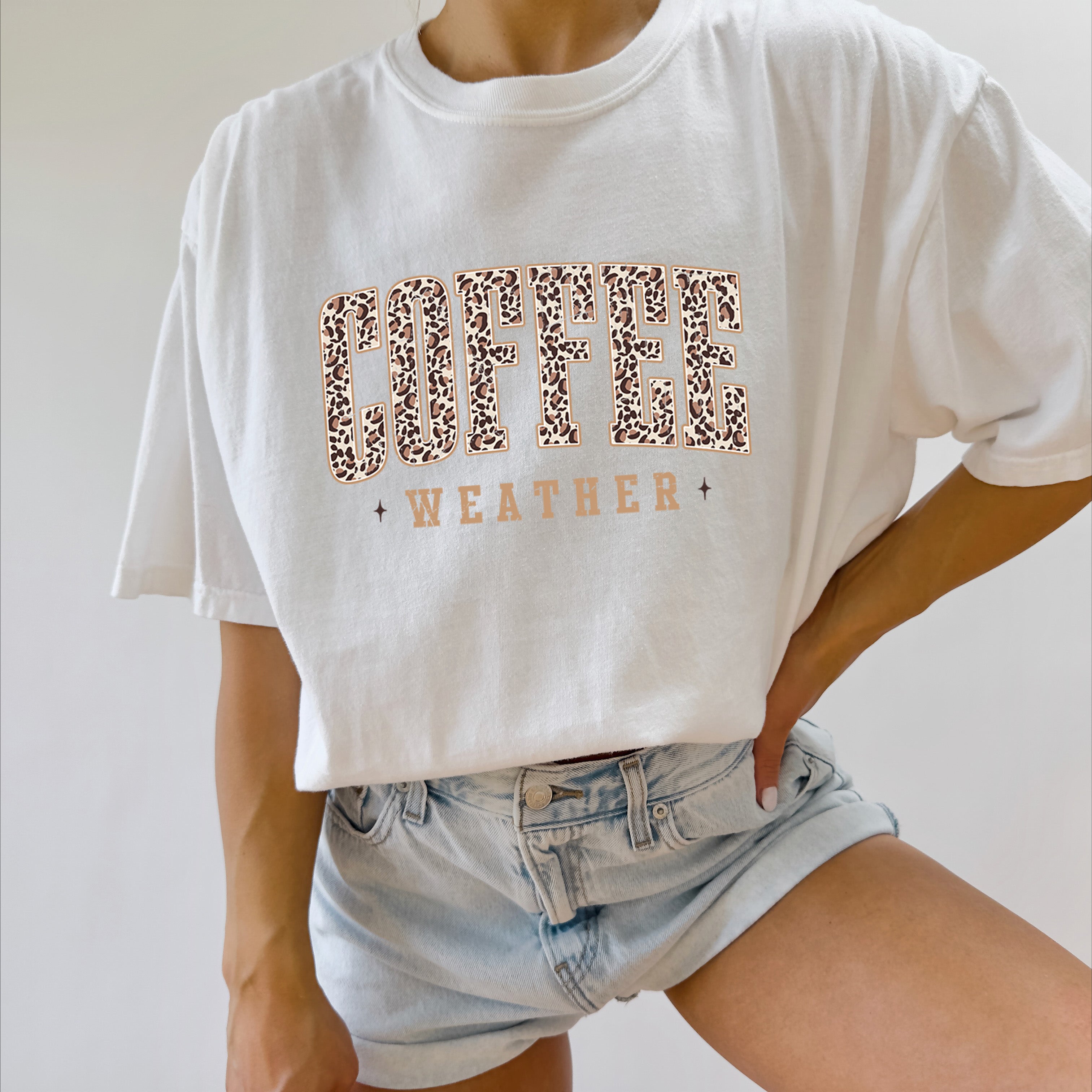Coffee Weather Fall Thanksgiving day Christmas Autumn Comfort Colors Garment Dyed T Shirt