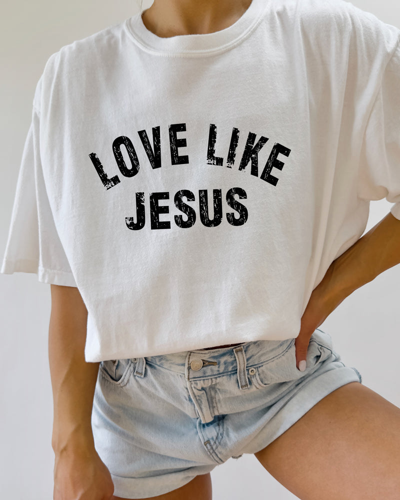 Love Like Jesus Christian Comfort Colors Garment Dyed T Shirt - Biblical Faith Easter Graphic Tee