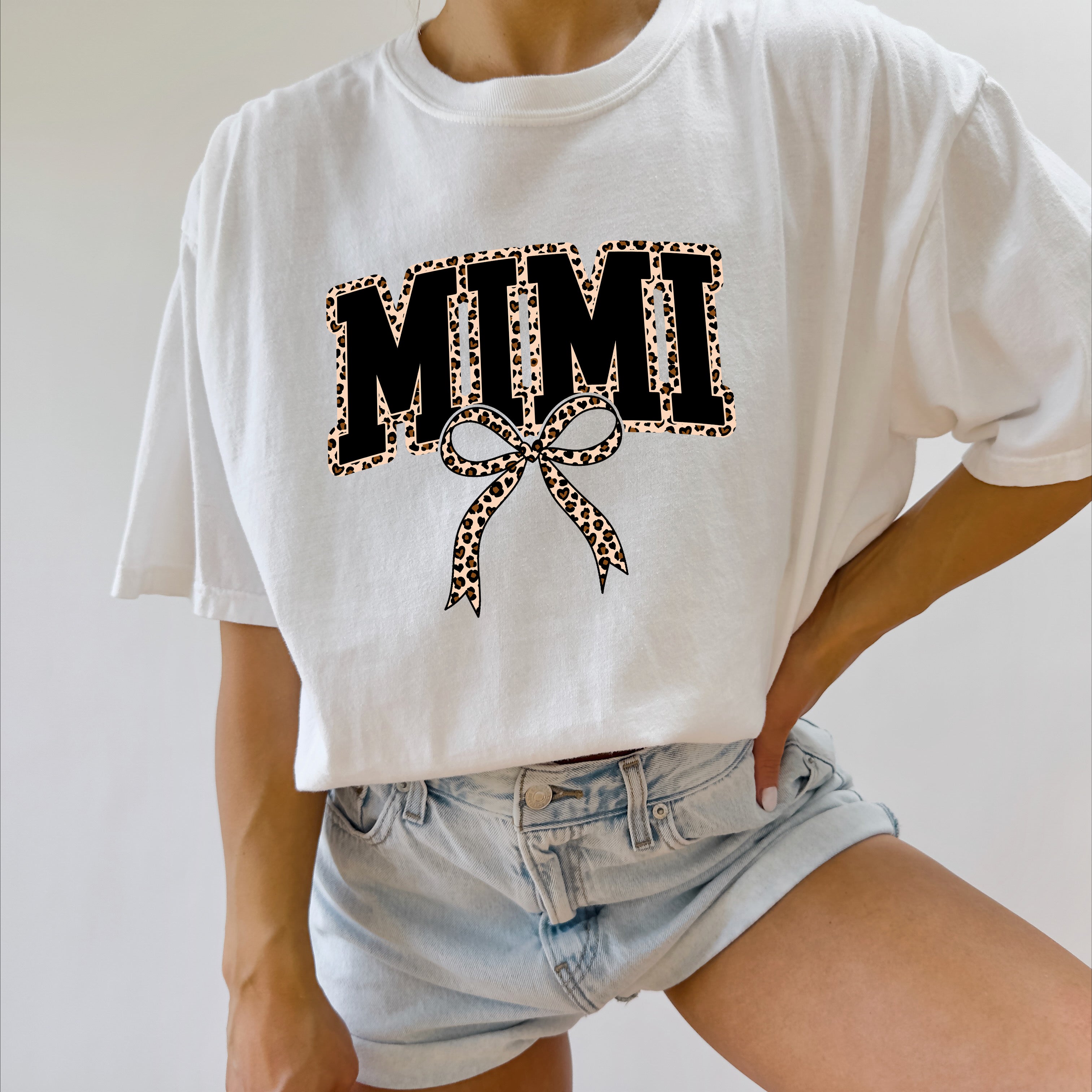 Mimi Leopard Grandma Comfort Colors Garment Dyed T Shirt