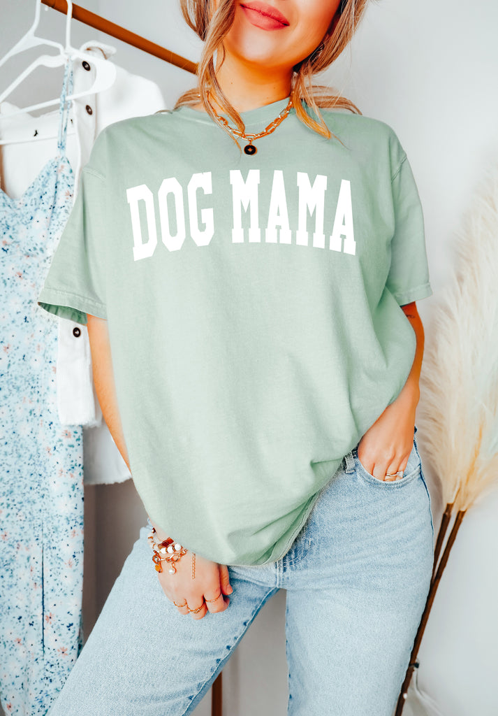 Dog Mama Comfort Colors T Shirt (Condensed Font)