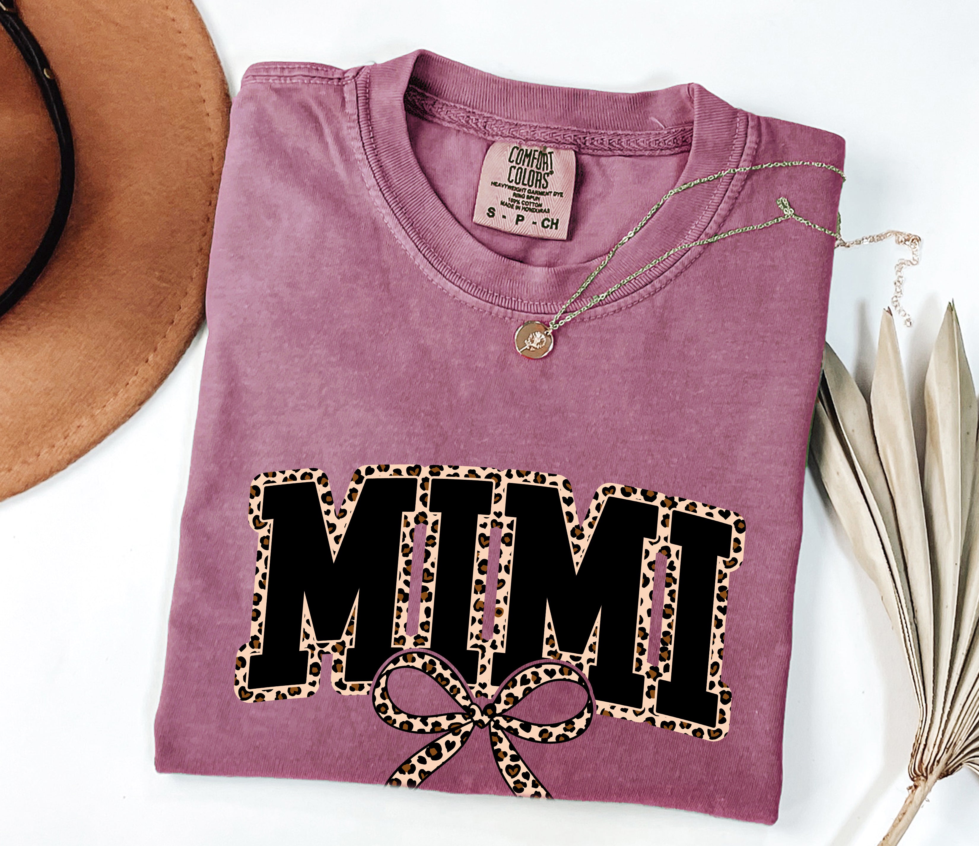 Mimi Leopard Grandma Comfort Colors Garment Dyed T Shirt