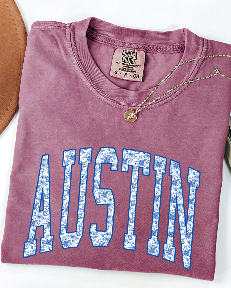 Austin Texas State City College Comfort Colors T Shirt