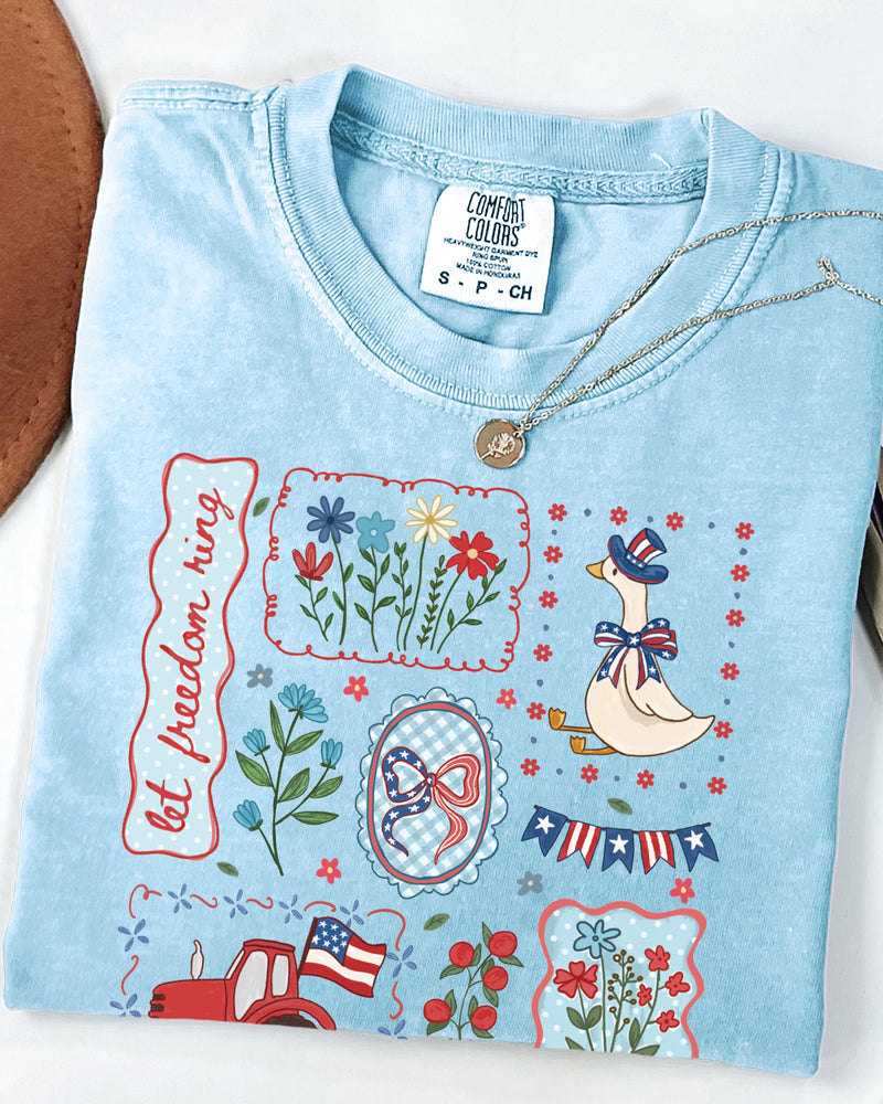 USA America Beach Comfort Colors T Shirt Vacation Lake Summer - 4th of July, Memorial day, Veterans day