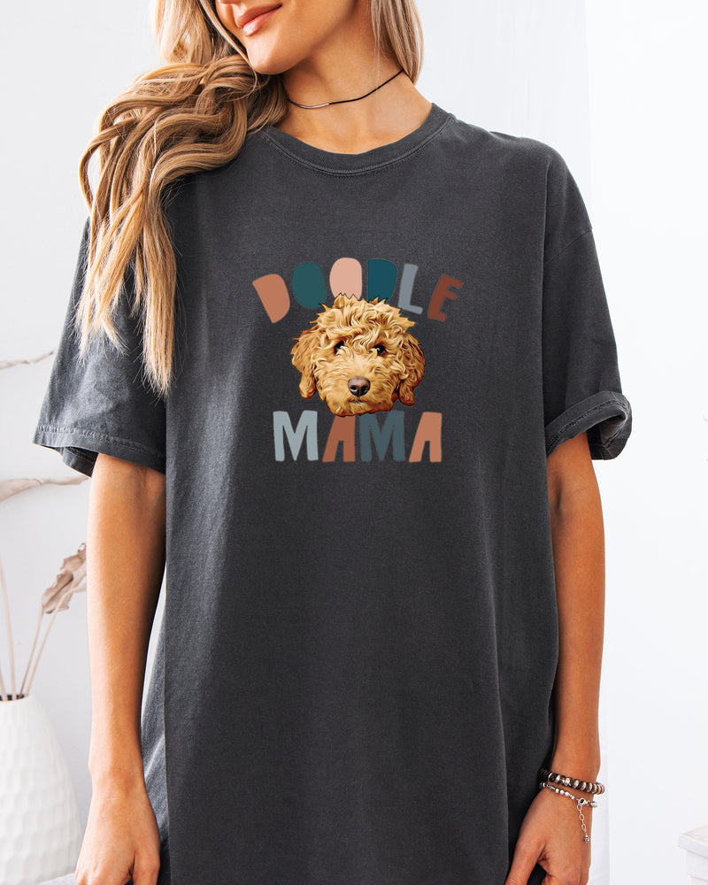 Golden Doodle Dog Mom Comfort Colors T Shirt (Color)