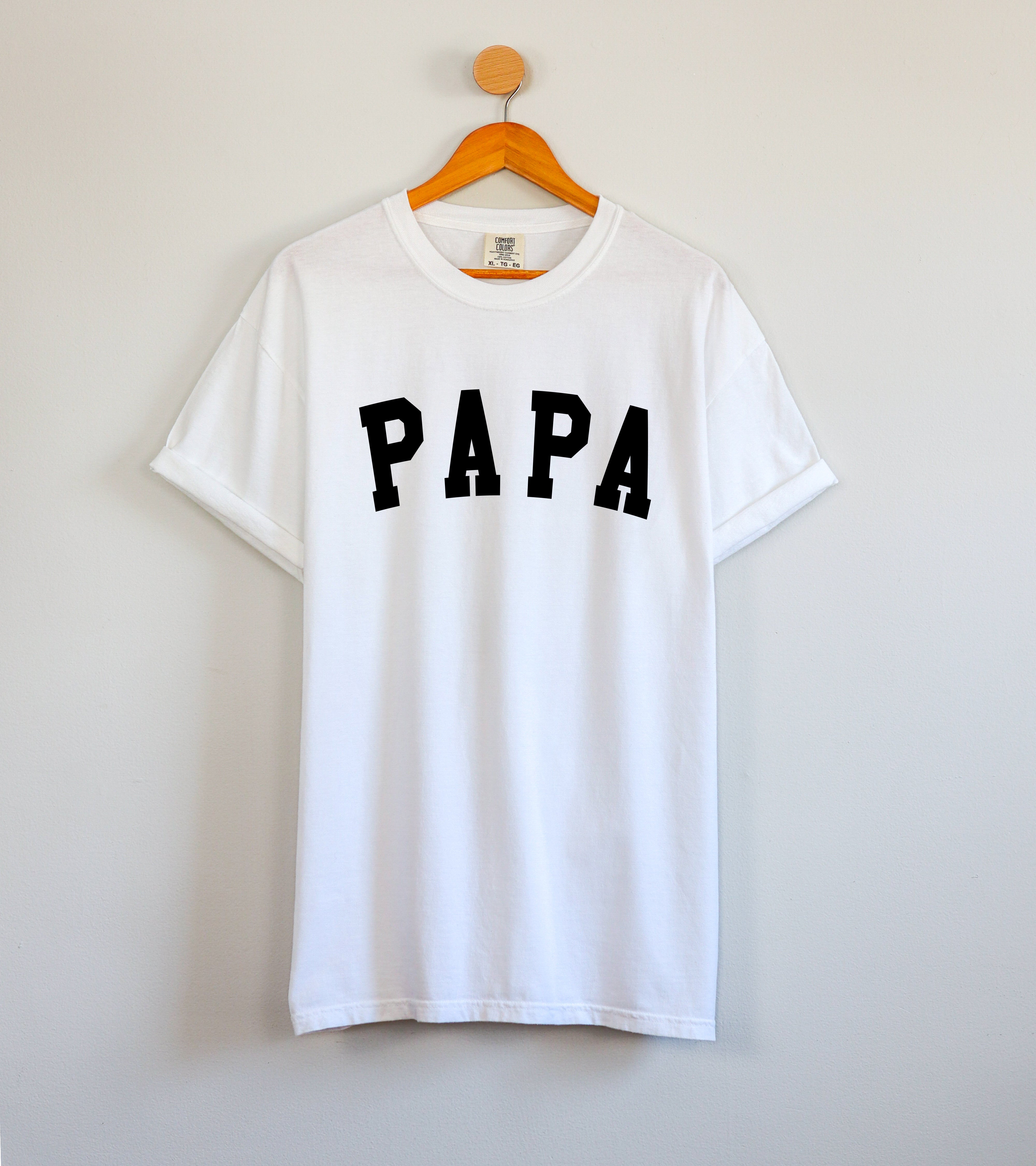 Papa Grandpa Comfort Colors 100% Cotton T Shirt Father's day (Condensed)