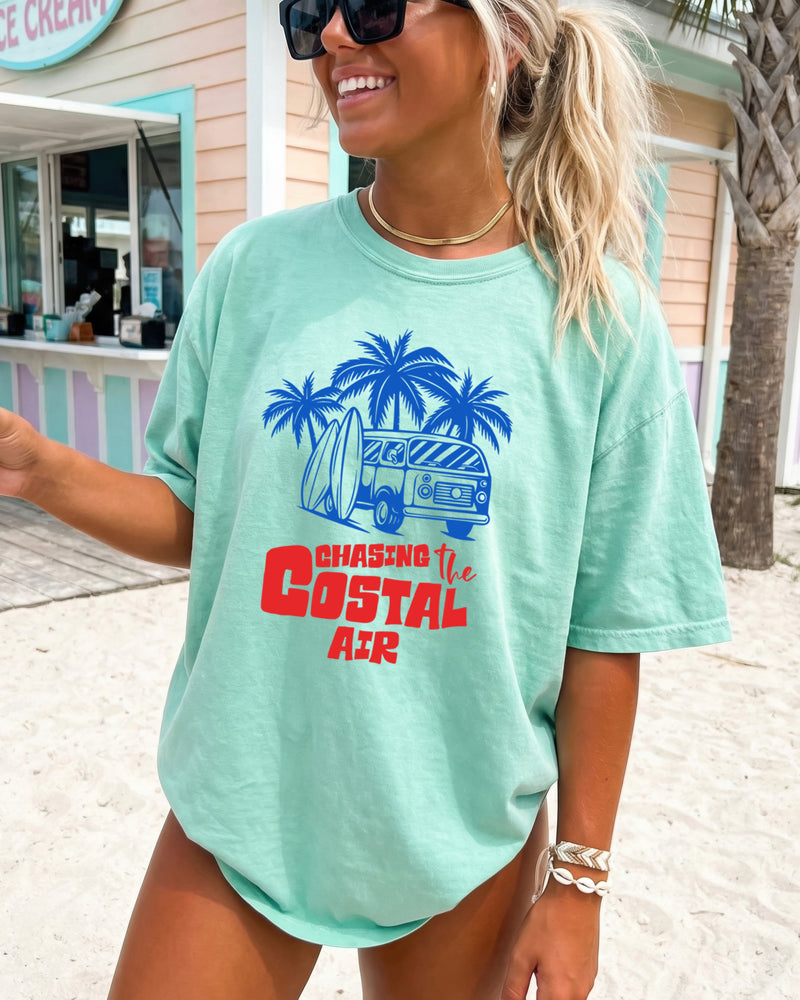 Chasing the ocean air Beach Nature Comfort Colors T Shirt Vacation Lake Summer