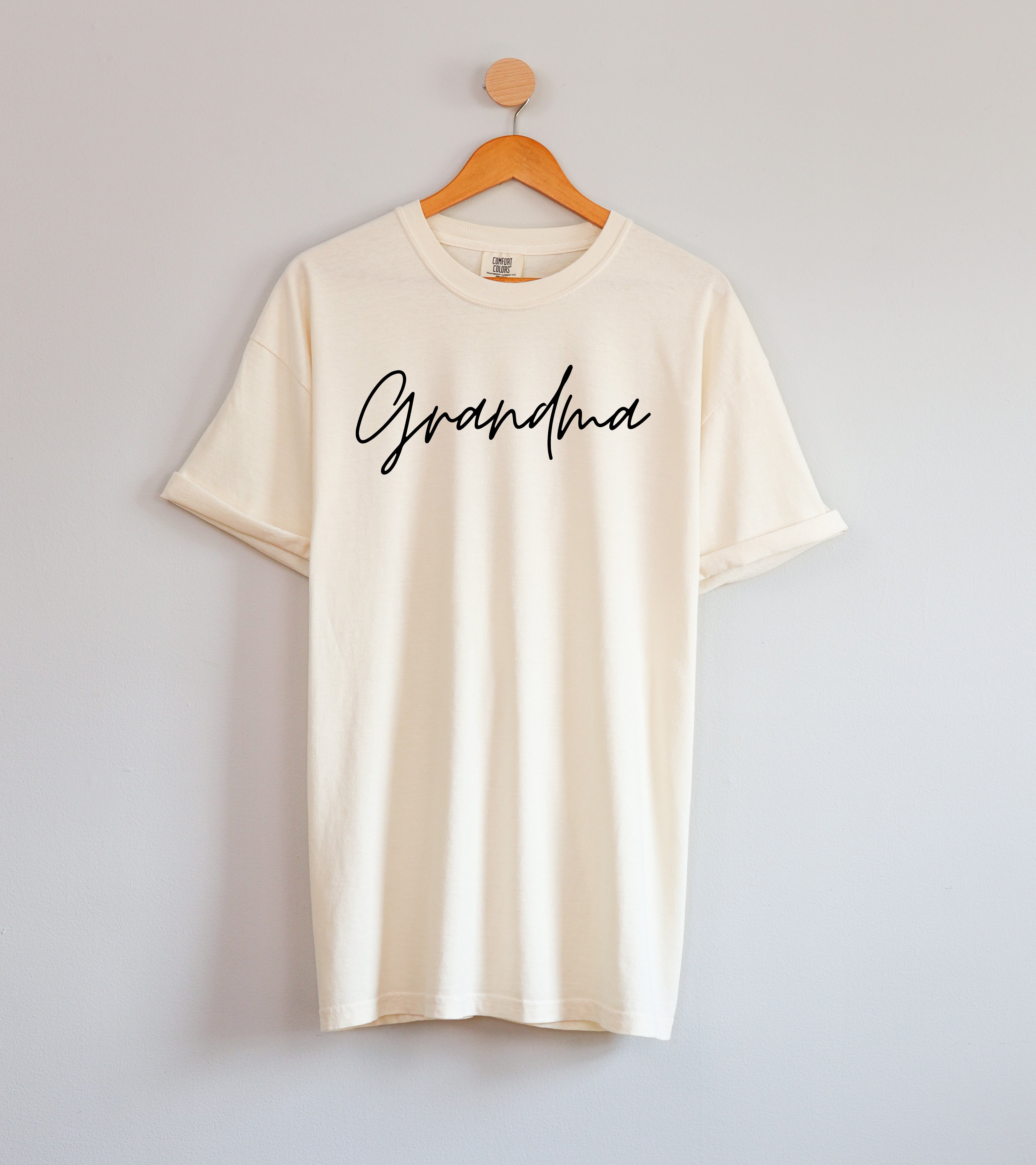 Grandma Comfort Colors Garment Dyed T Shirt (cursive)
