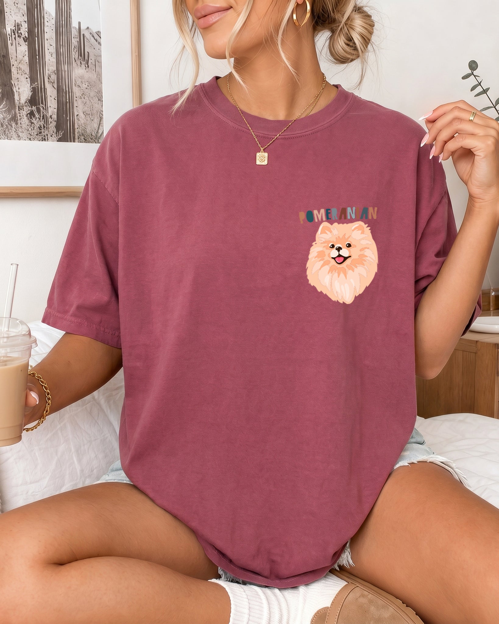 Pomeranian Dog Comfort Colors T Shirt
