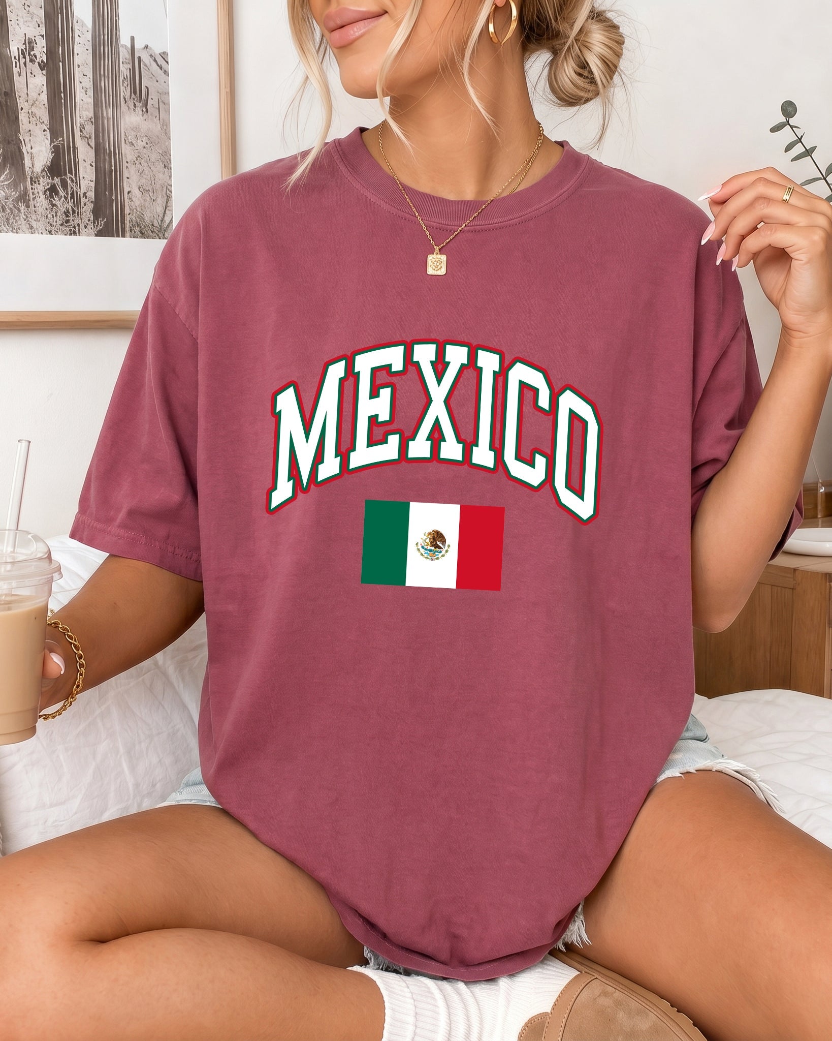 Mexico Flag Comfort Colors T Shirt