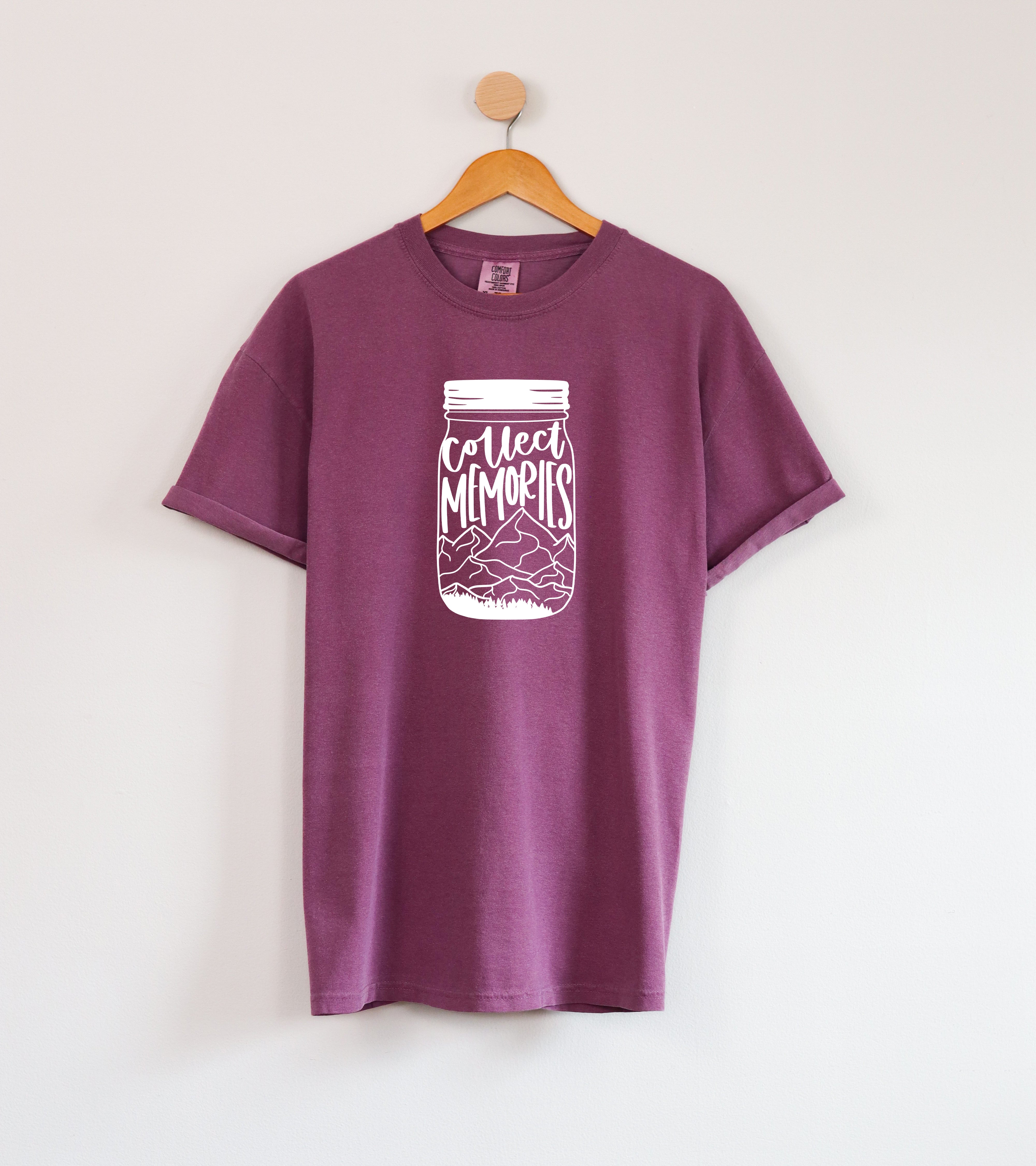 Collect Memories Beach Nature Comfort Colors T Shirt Vacation Lake Summer