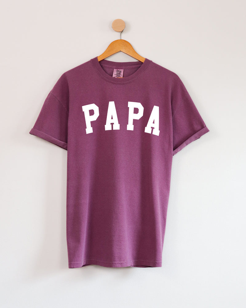 Papa Grandpa Comfort Colors 100% Cotton T Shirt Father's day (Condensed)